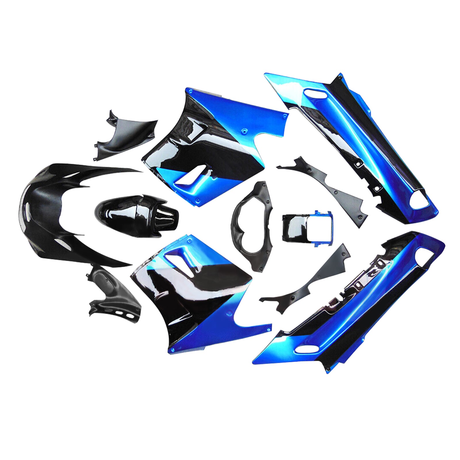 1990-1992 Kawasaki ZZR1100 injektionsmässa kit karosseri