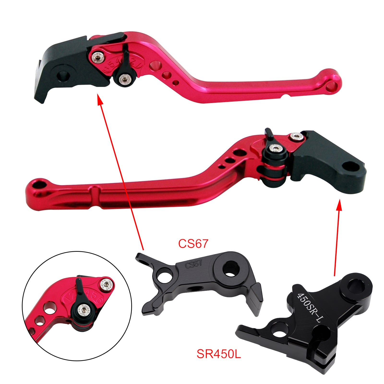 Long Clutch Brake Lever fit for VOGE DS900X 900DSX 2024-2026