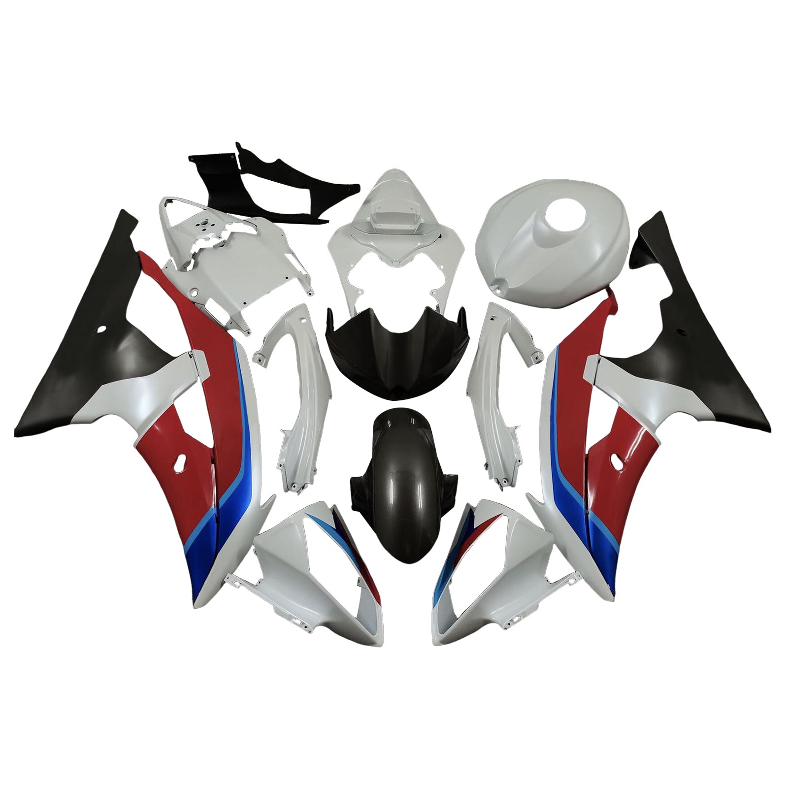 Kit de carénage d'injection carrosserie plastique ABS pour Yamaha YZFR6 YZF-R6 2008-2016