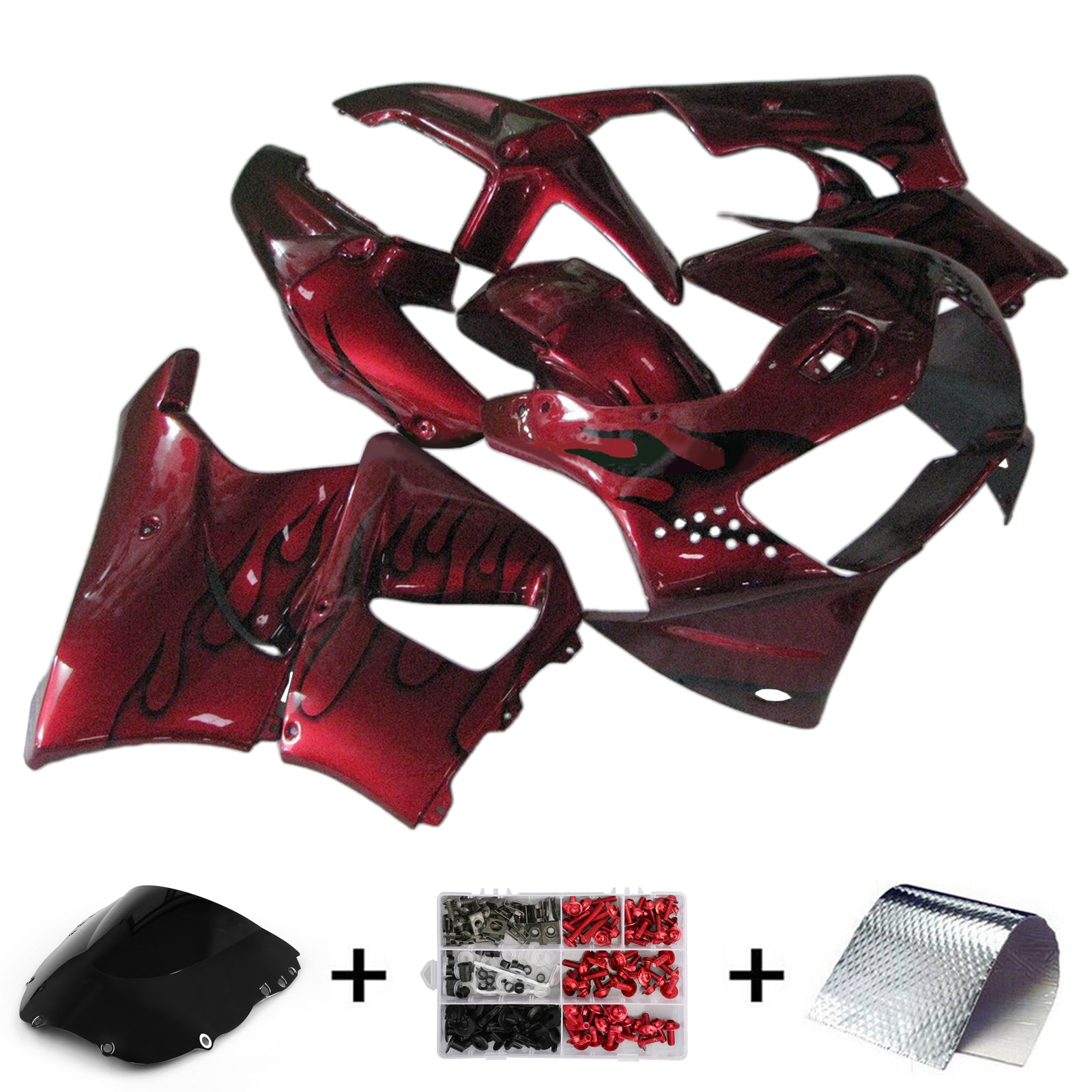 1998-1999 Honda CBR900RR 919 injektionsmässa kit Bodywork Plastic ABS