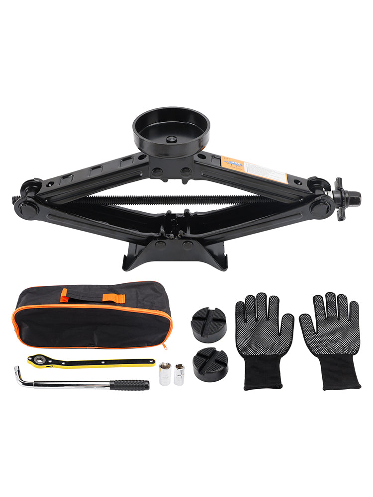 Car Jack 2,5 T/2500 kg Universal Scissor Jack Hjulstagsnyckel för SUV MPV