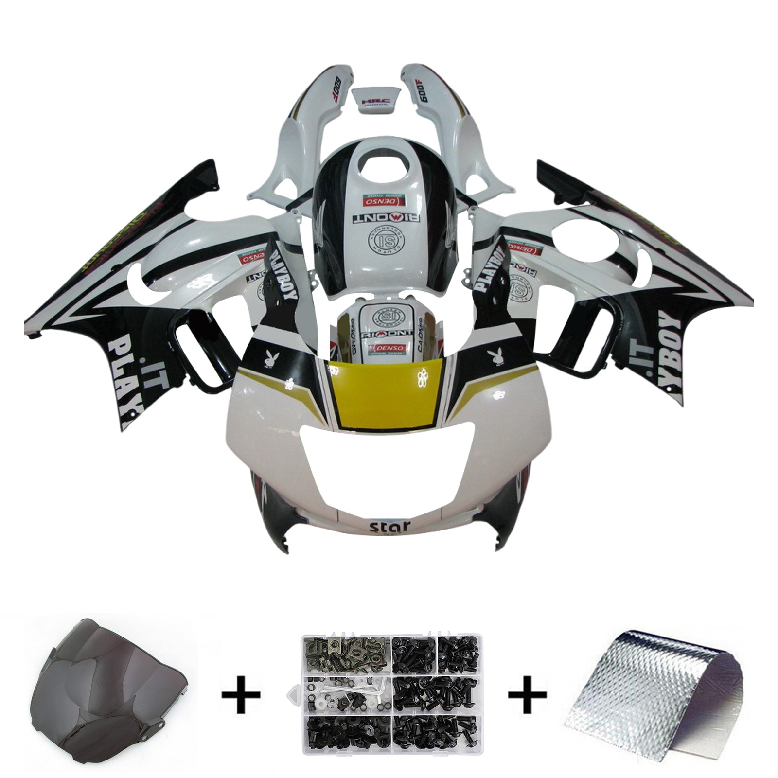 1995-1996 Honda CBR600 F3 Injeksjon Fairing Kit Bodywork Plastic Abs