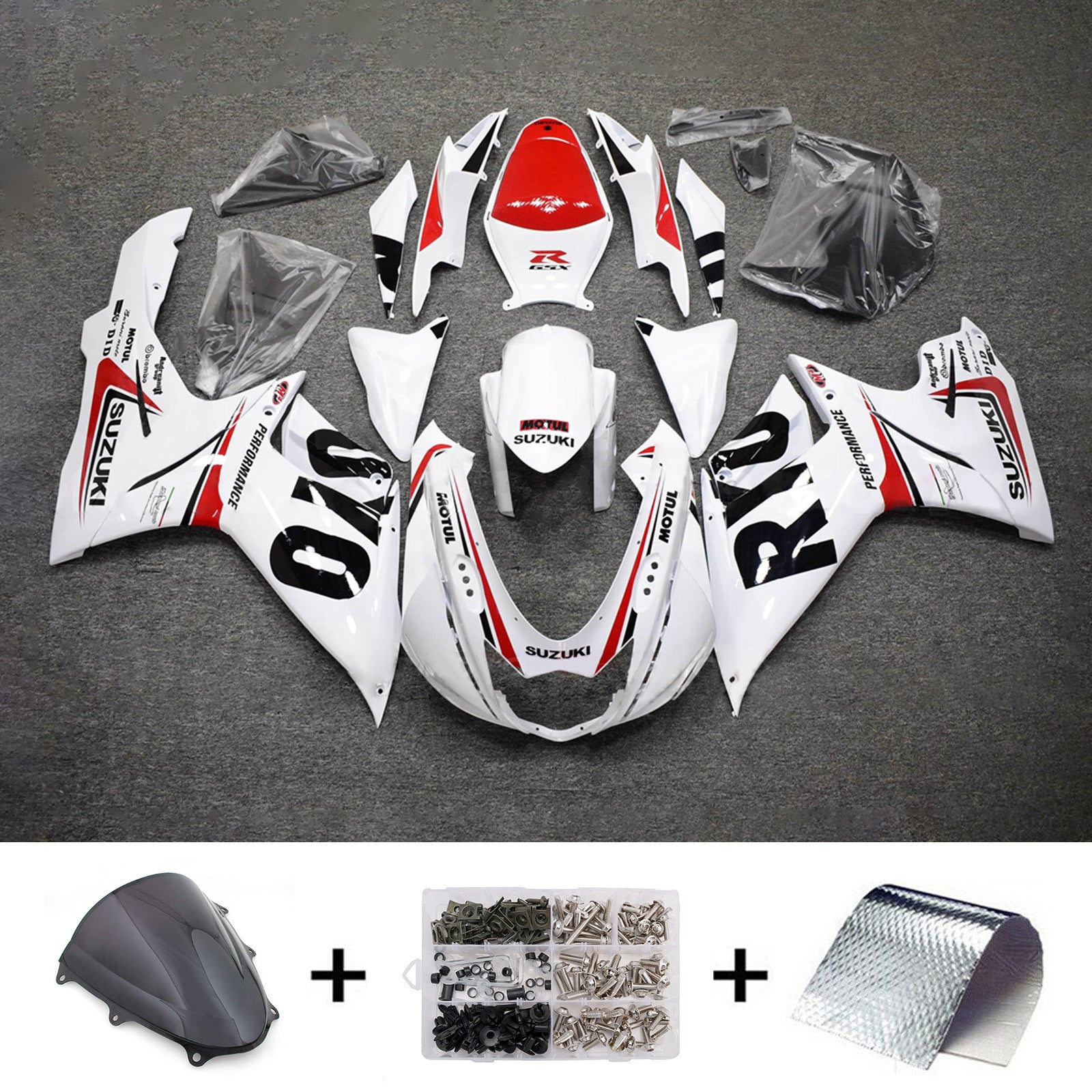 Injection Fairing Kit Bodywork Plastic ABS For Suzuki GSXR 600/750 2011-2026 K11