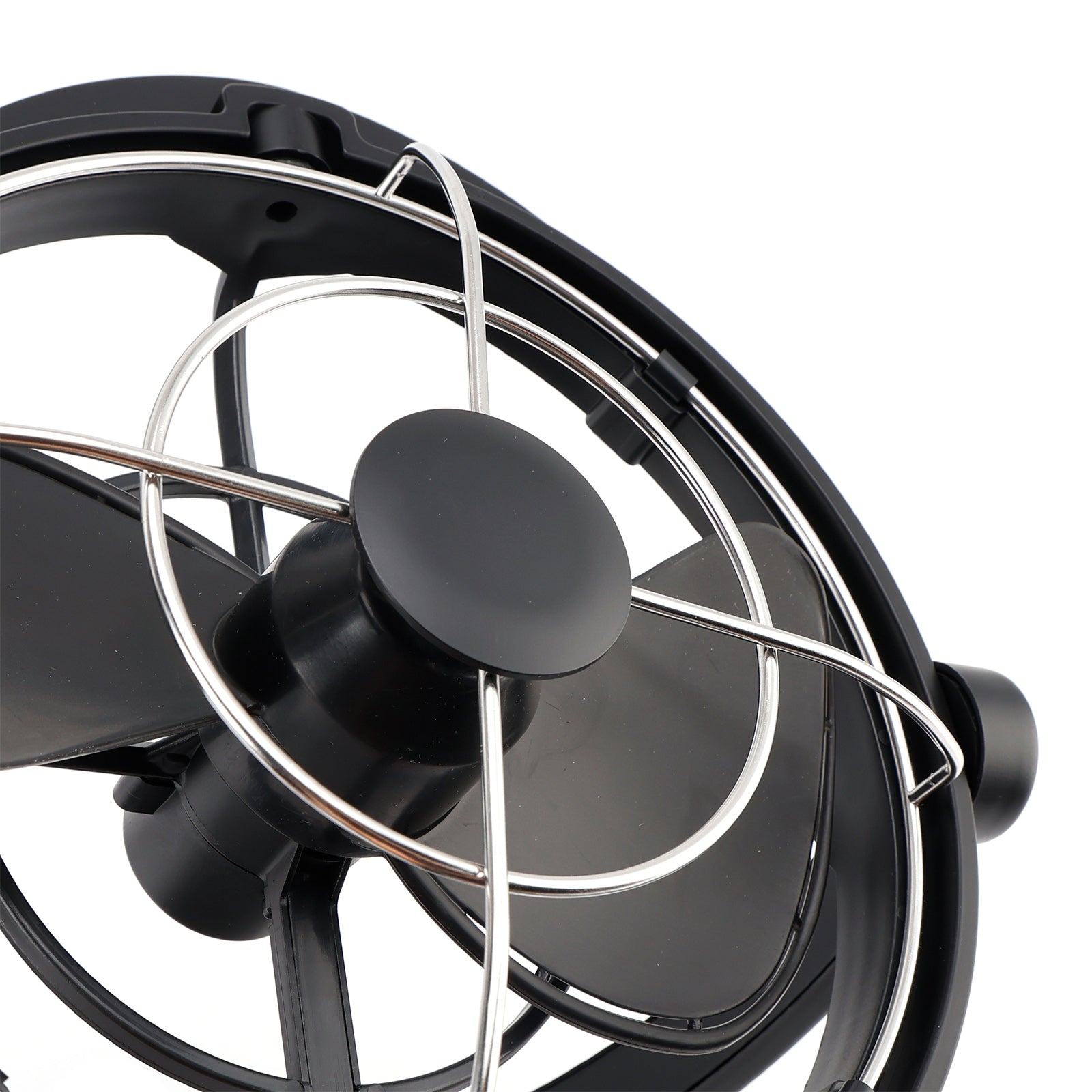 12V/24V Auto-Sensing Low-Power Draw Fan For Boats and RV Black