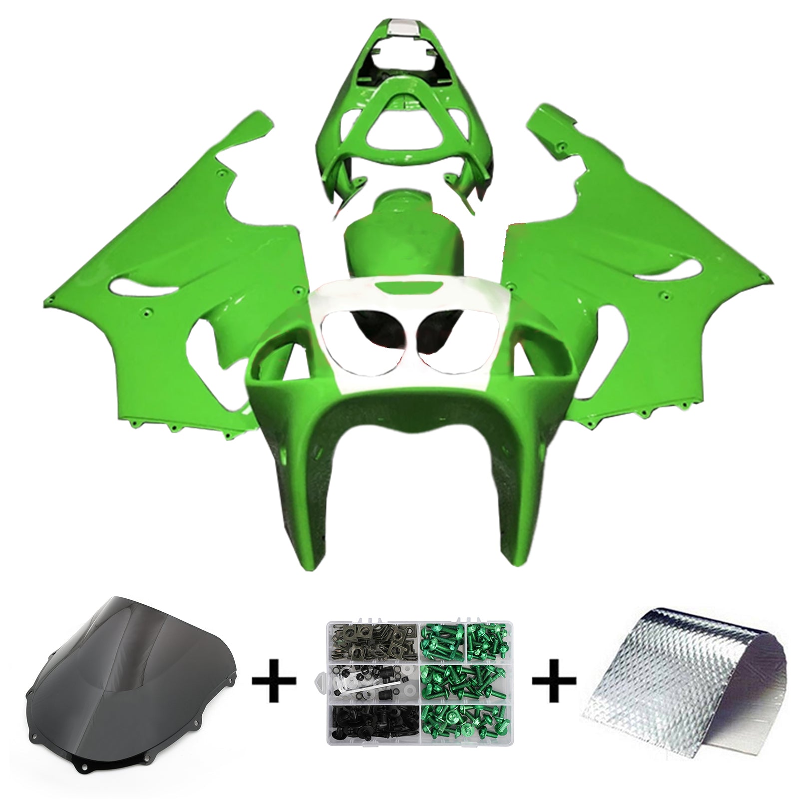 1996-2003 KAWASAKI ZX-7R Injektionsmässa Kit Bodywork Plastic ABS