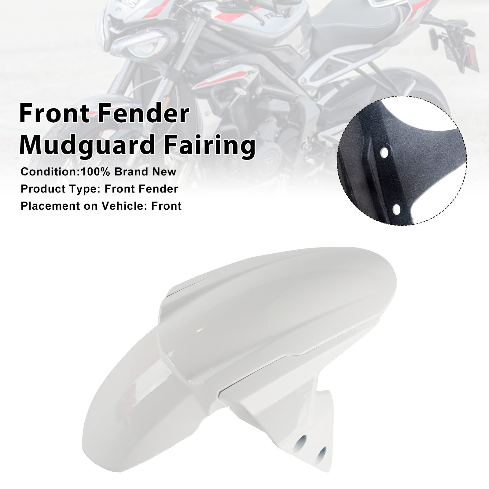 Carénage de garde-boue avant Street Triple 765 R RS 2020-2025