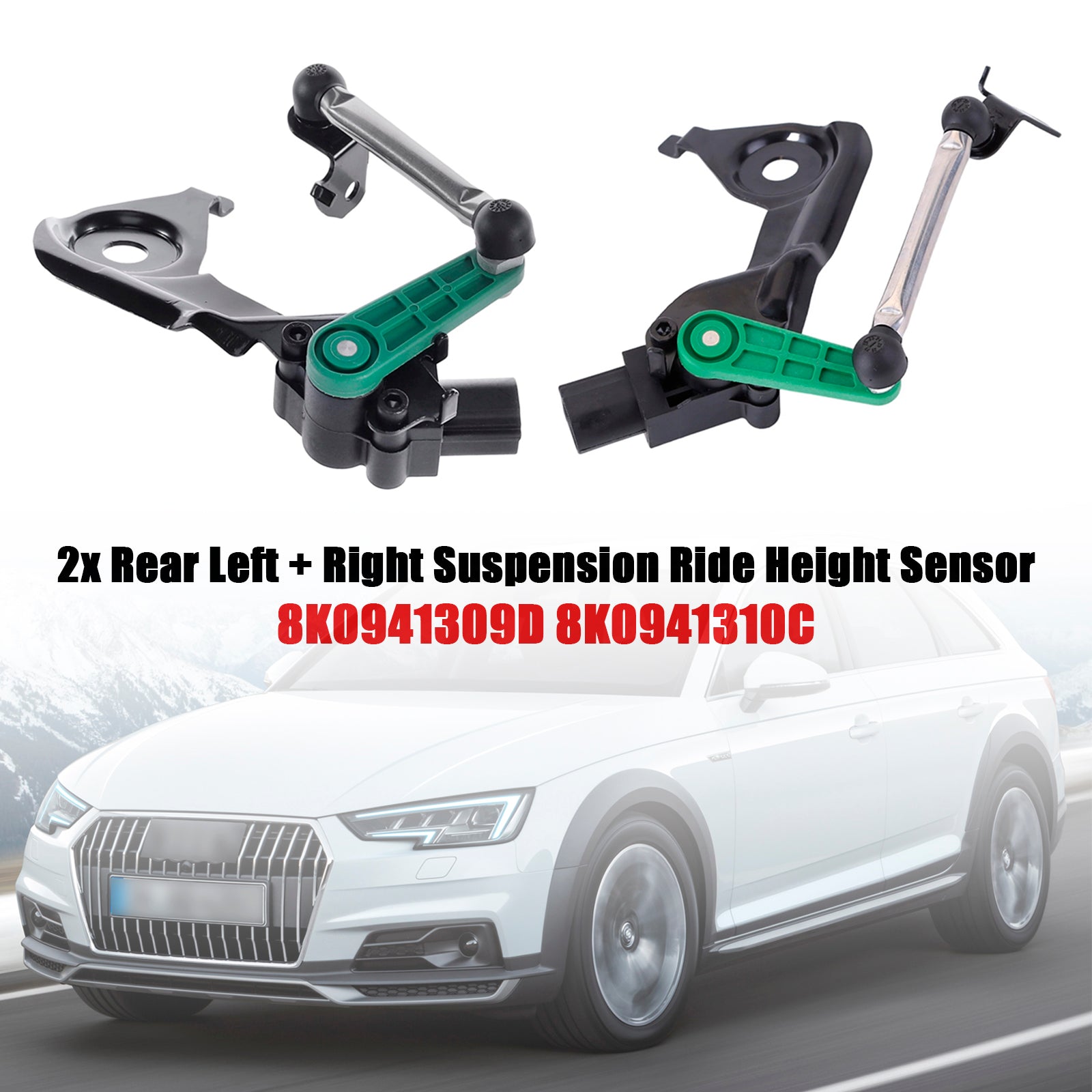 2007-2017 Audi A5 2x Suspension Capteur de hauteur de conduite 8K0941309D 8K0941310C