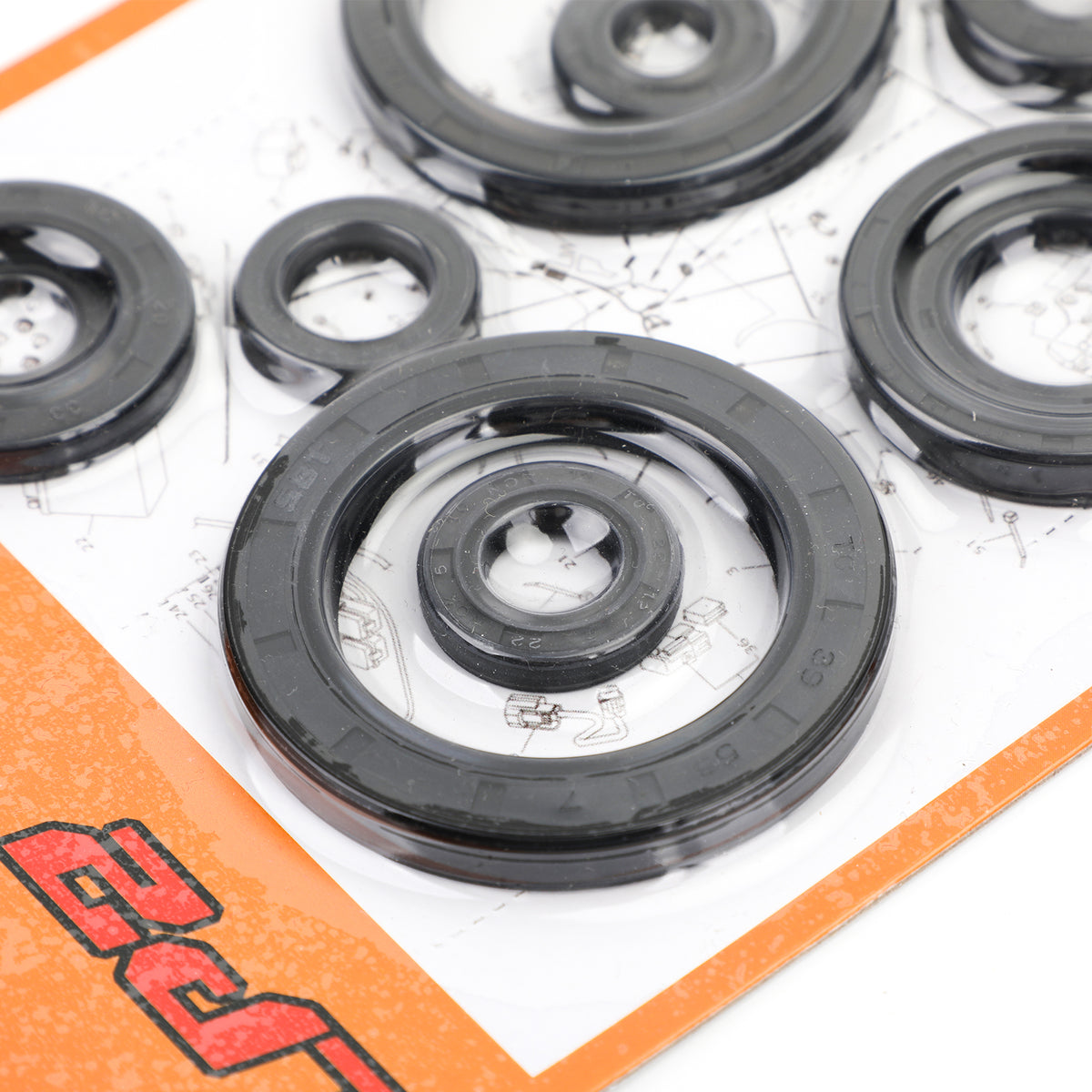 2007-2008 Honda CRF450R Engine Oil Seal Set 10pcs Seals Generic