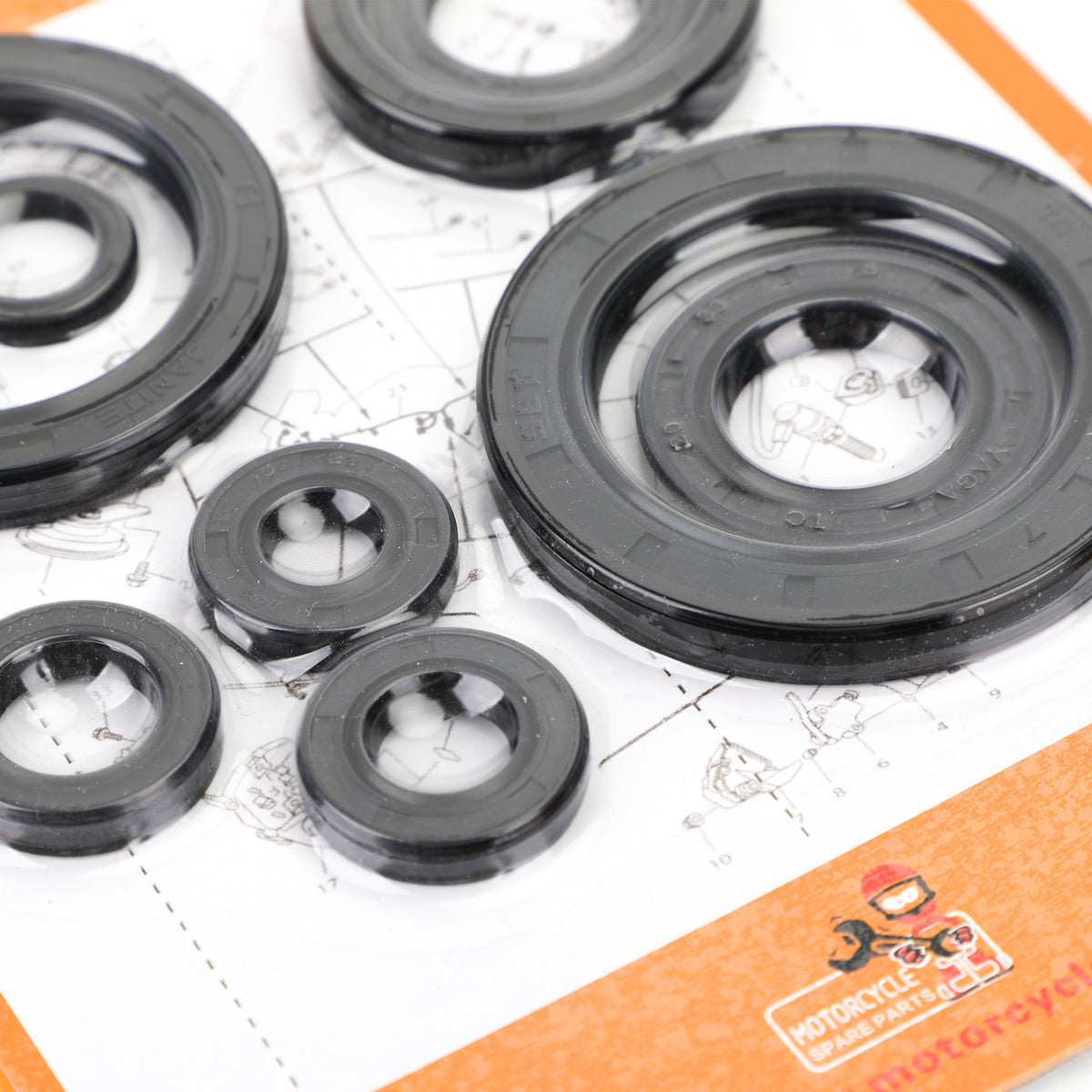 2005-2009 2012-2017 Honda CRF450X 9pcs Engine Oil Seal Kit Set Generic