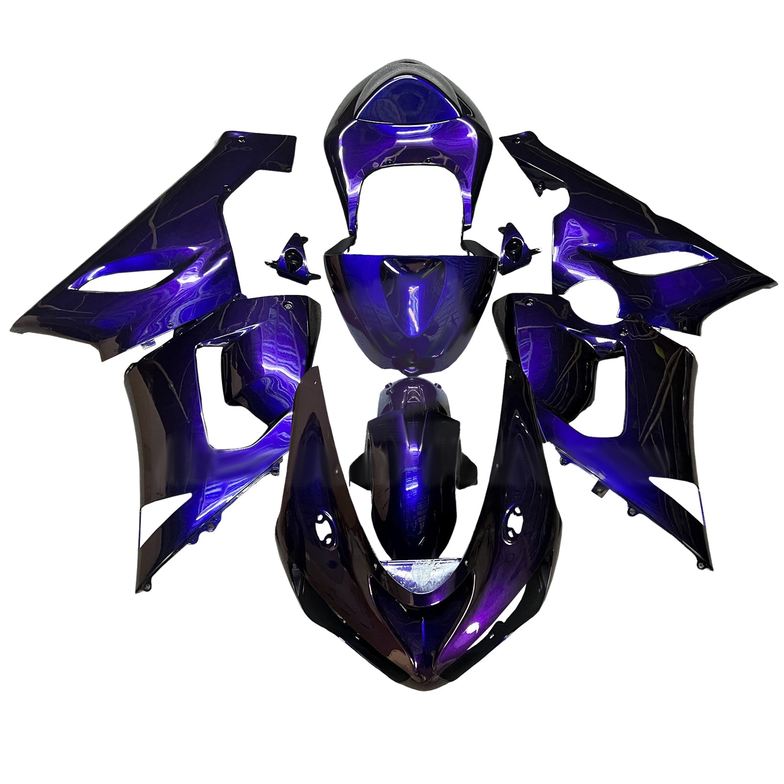 Injeksjon Fairing Kit Bodywork Plast Abs Fit for Kawasaki ZX6R 636 2005-2006
