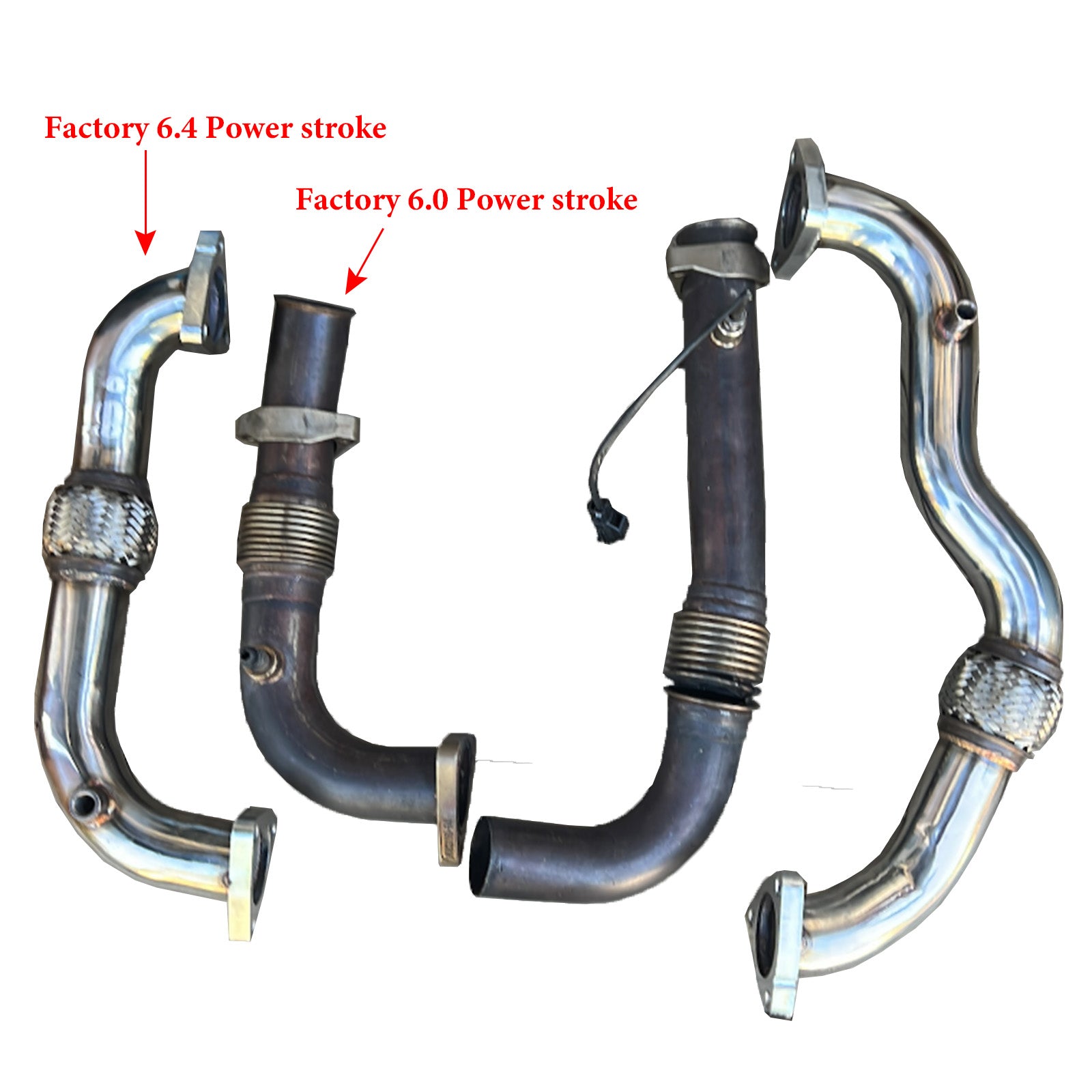 Výfuková potrubie pre Ford 2008-2010 6,4 l Powerstroke Diesel High Duty Lessed No Egr