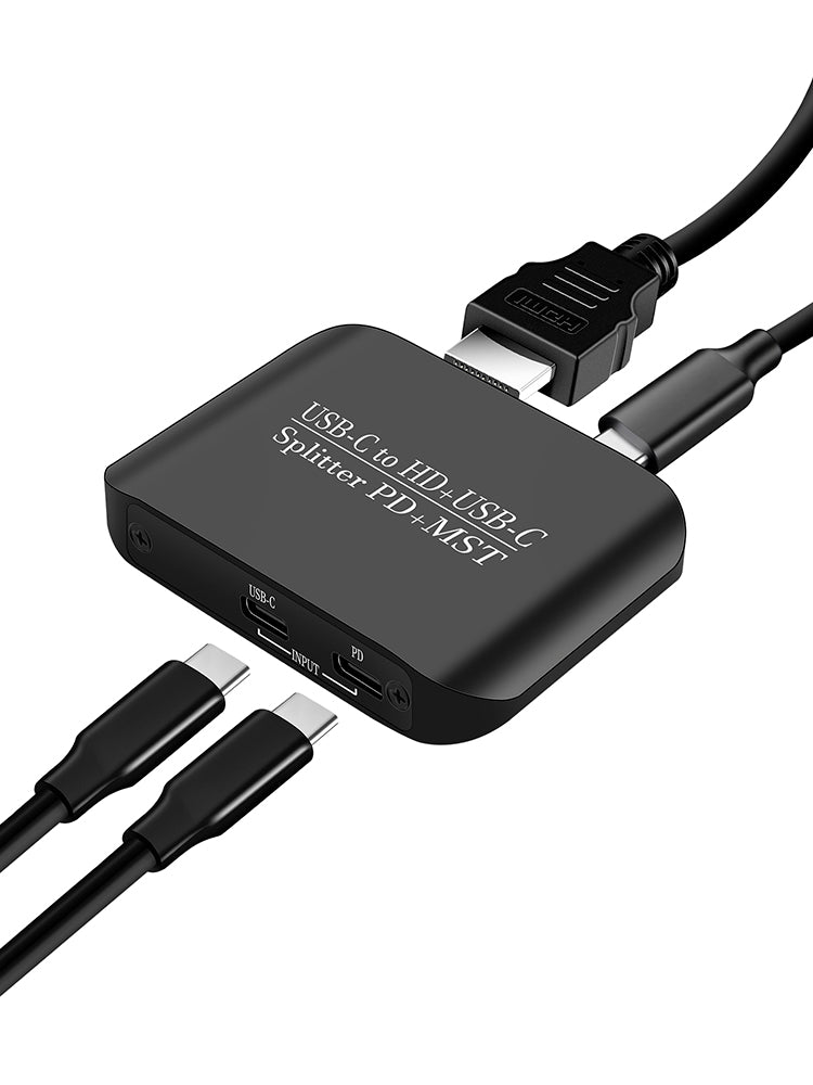 4K60TYPE-C naar HDMI+TYPE-C-adapter Anders Hetzelfde scherm Voedingssplitter