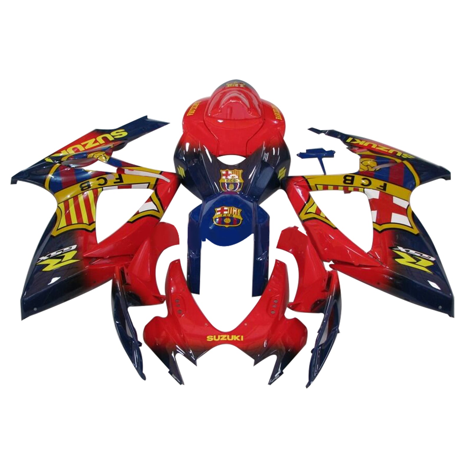 2006-2007 Suzuki GSXR 600/750 K6 Injeksjon Fairing Kit Bodywork Plastic ABS