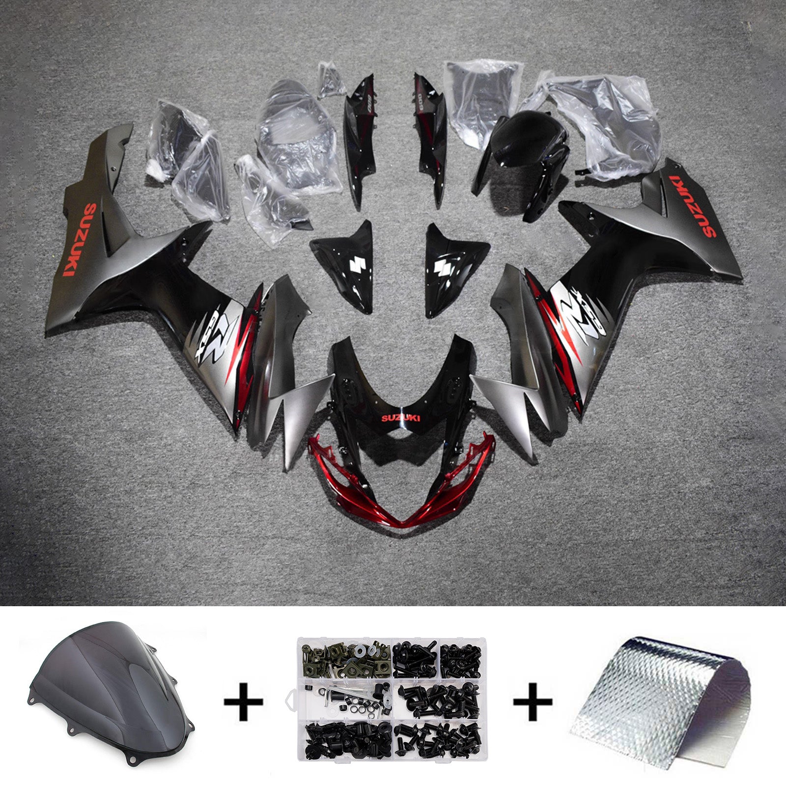 Injection Fairing Kit Bodywork Plastic ABS For Suzuki GSXR 600/750 2011-2026 K11
