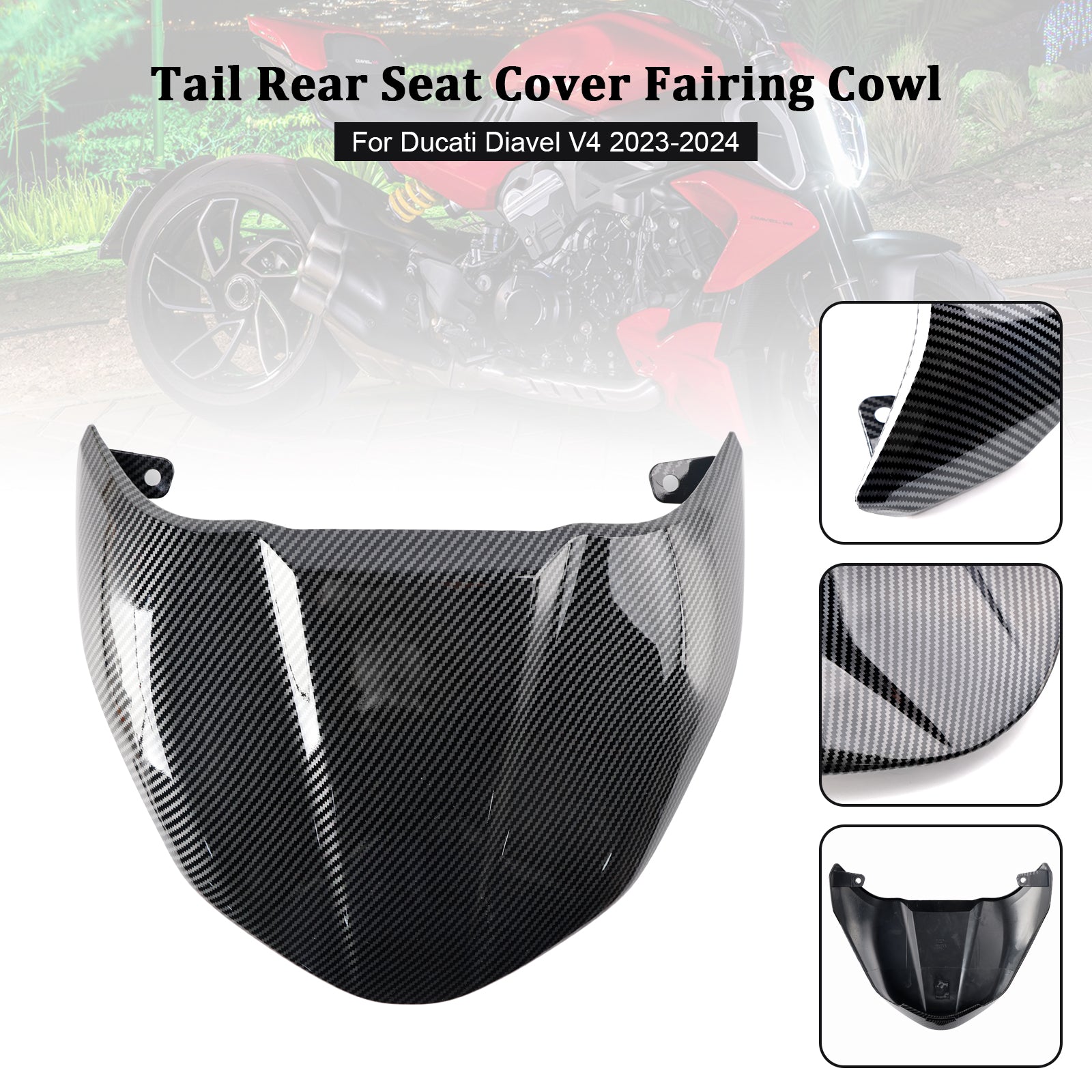 Capot de carénage de couverture de siège arrière Ducati Diavel V4 2023-2024