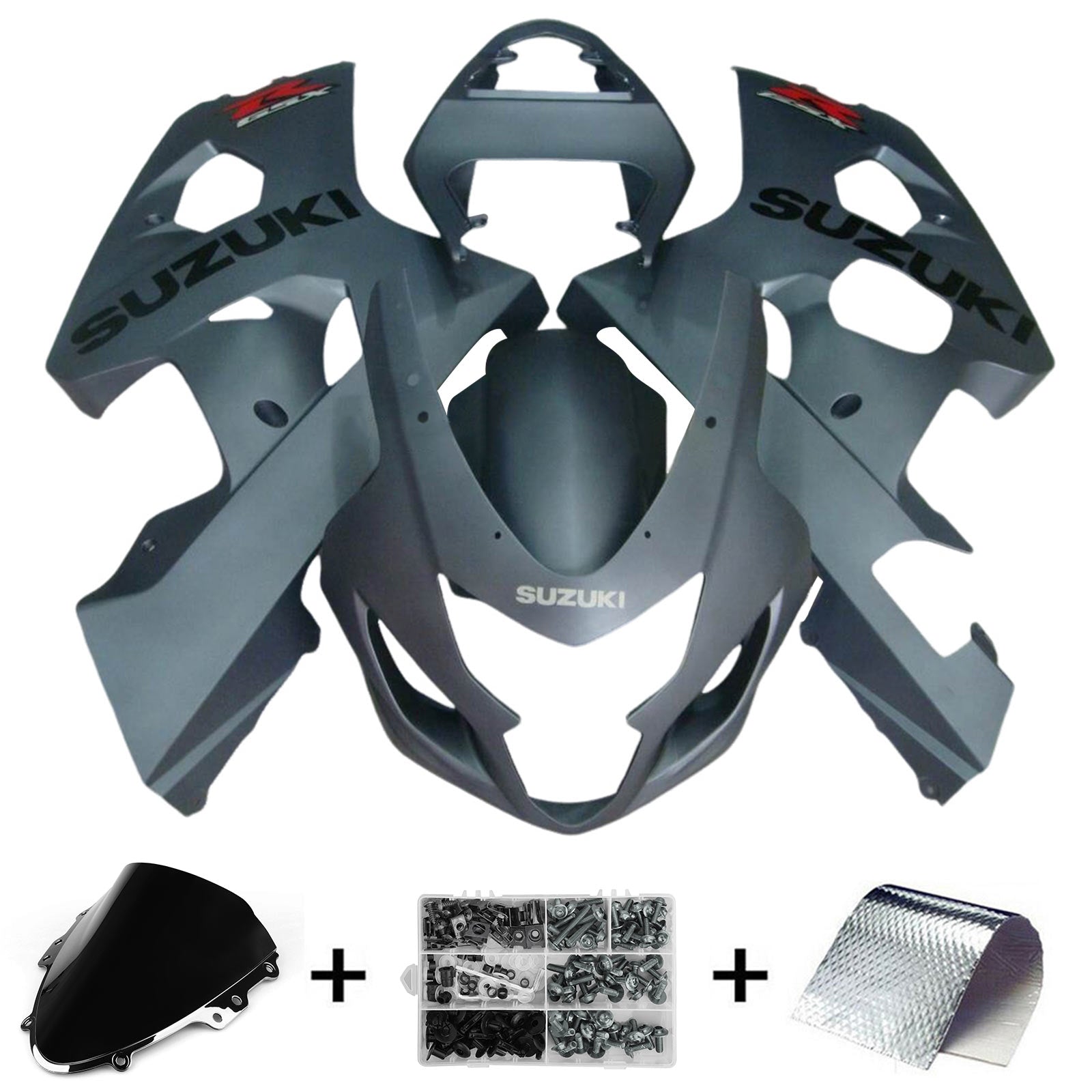 2004-2005 Suzuki GSXR 600/750 K4 Injektionsmässa Kit Bodywork Plastic ABS