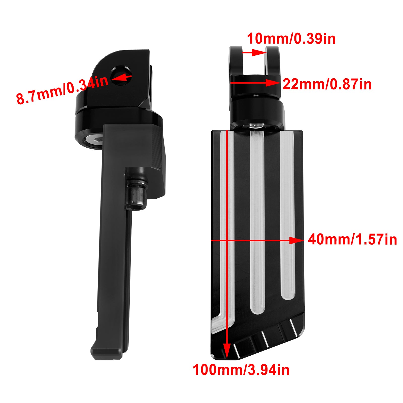 Front Footrests Foot Peg Fit For Honda Rebel 1100/CMX 1100/CM1100/DCT 2021-2022