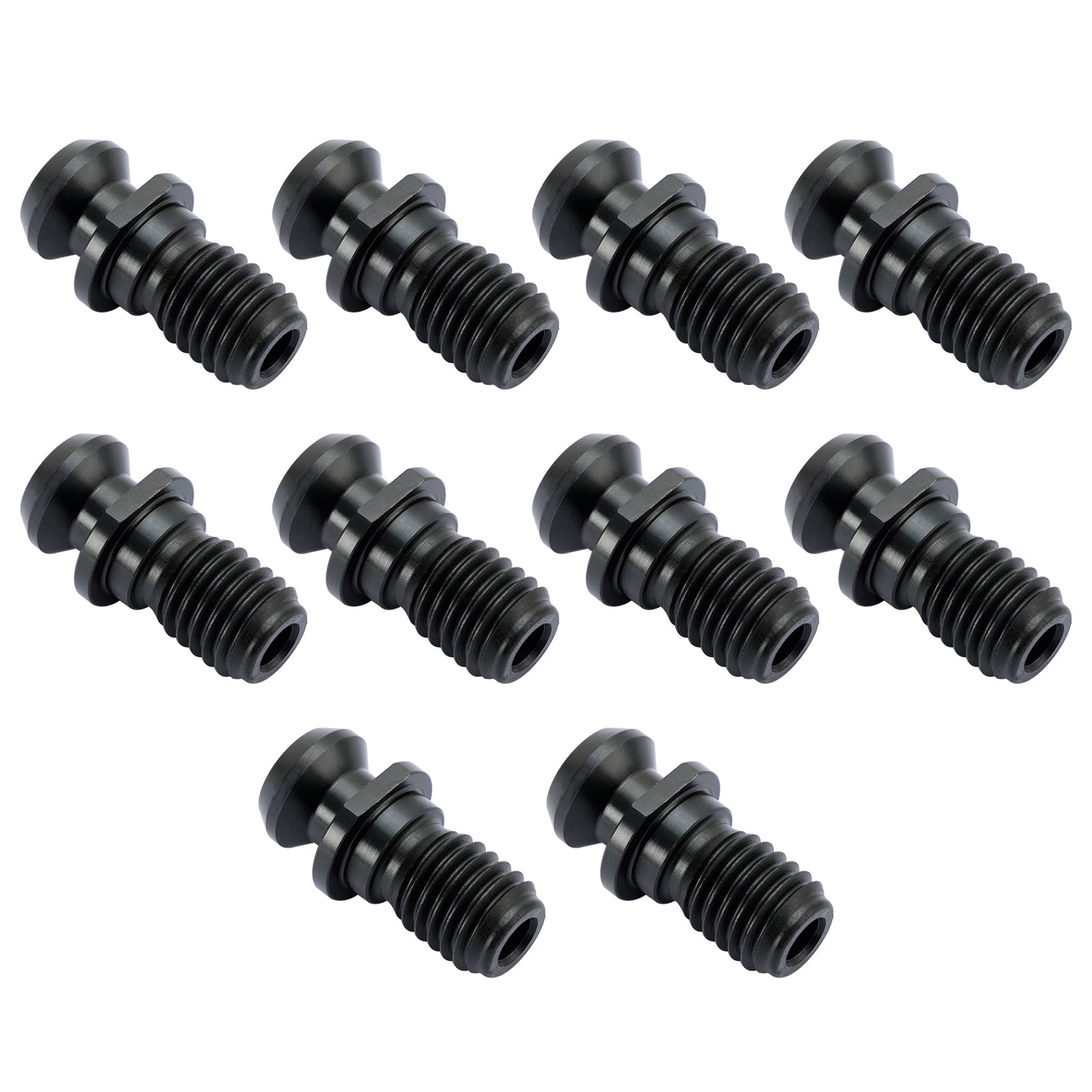 10Pcs CAT40 45掳 0.740" Coolant Pull Stud Retention Knob For Mazak Fadal Black