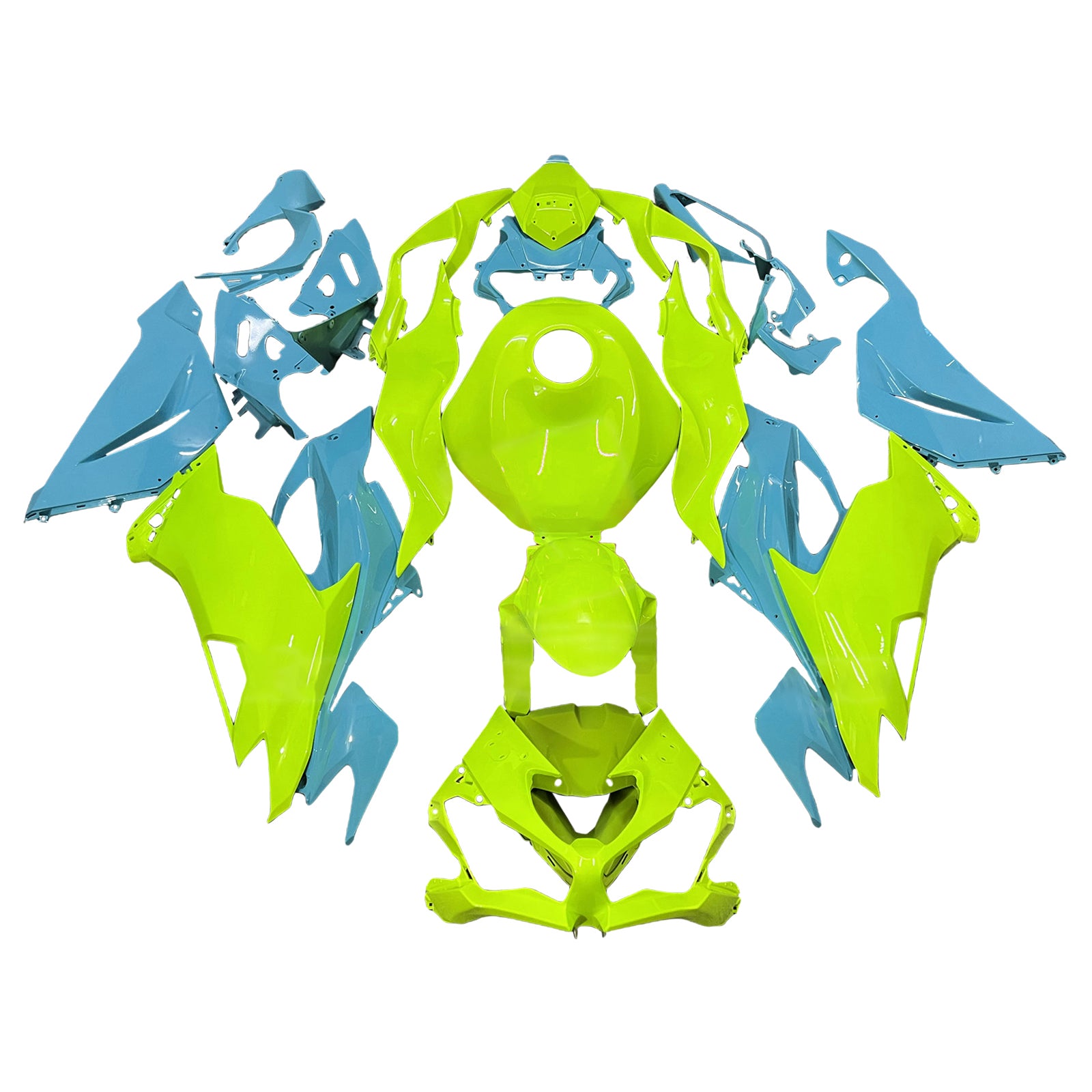 Injectiekuipset carrosserie kunststof ABS geschikt voor Kawasaki ZX6R 2019-2023