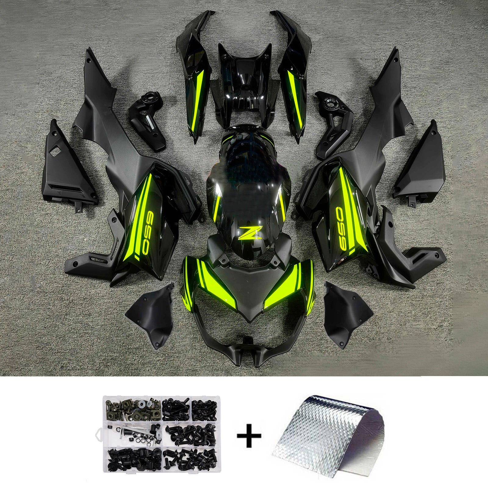 Kit carenatura iniezione carrozzeria in plastica ABS adatta per Kawasaki Z650 2020-2023