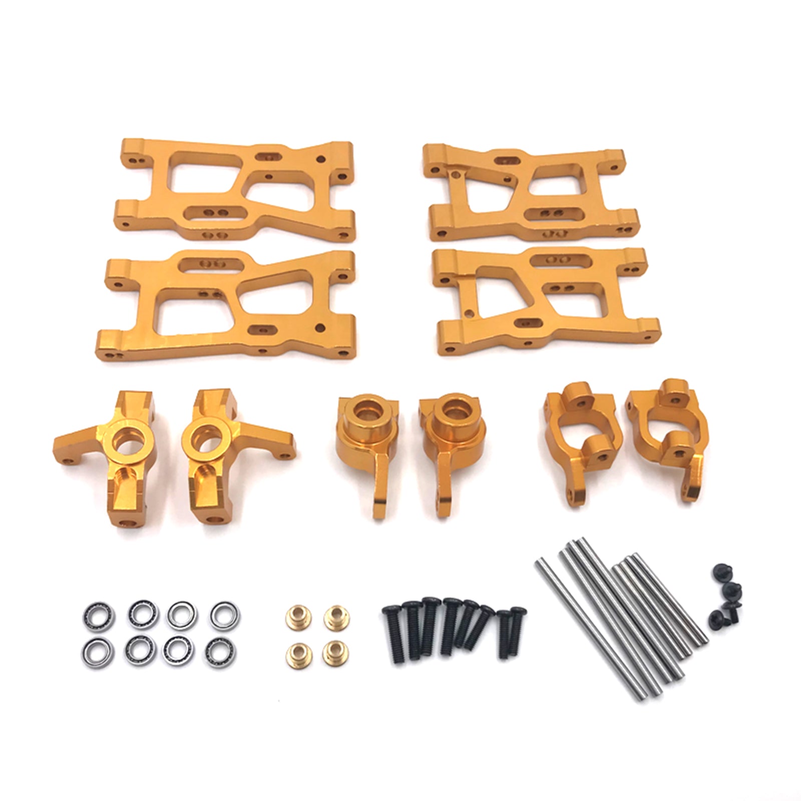 Metal Full Set RC Parts Kit för WLTOYS 144001 144002 124016 124017 124018 124019