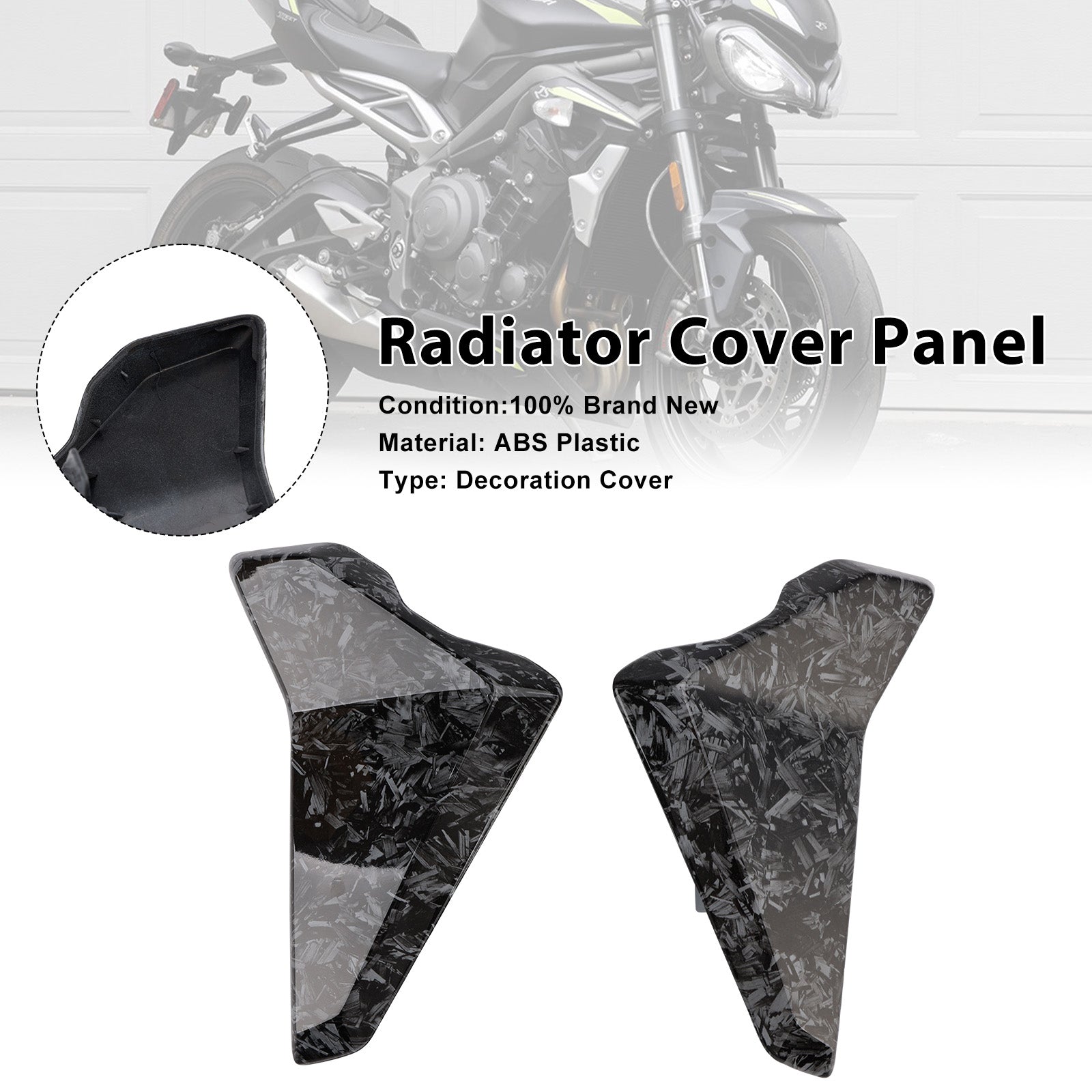 Radiator Side Cover Fairing Panels For Street Triple 765 R/RS 2023-2025