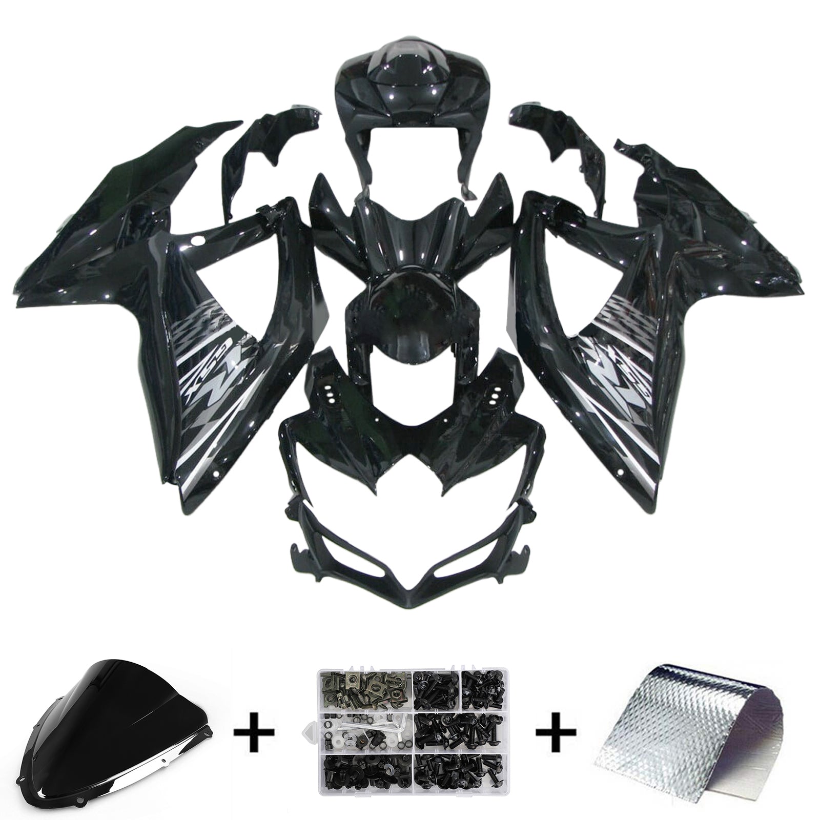 2008-2010 Suzuki GSXR 600/750 K8 Injeksjon Fairing Kit karosseri plast abs ABS