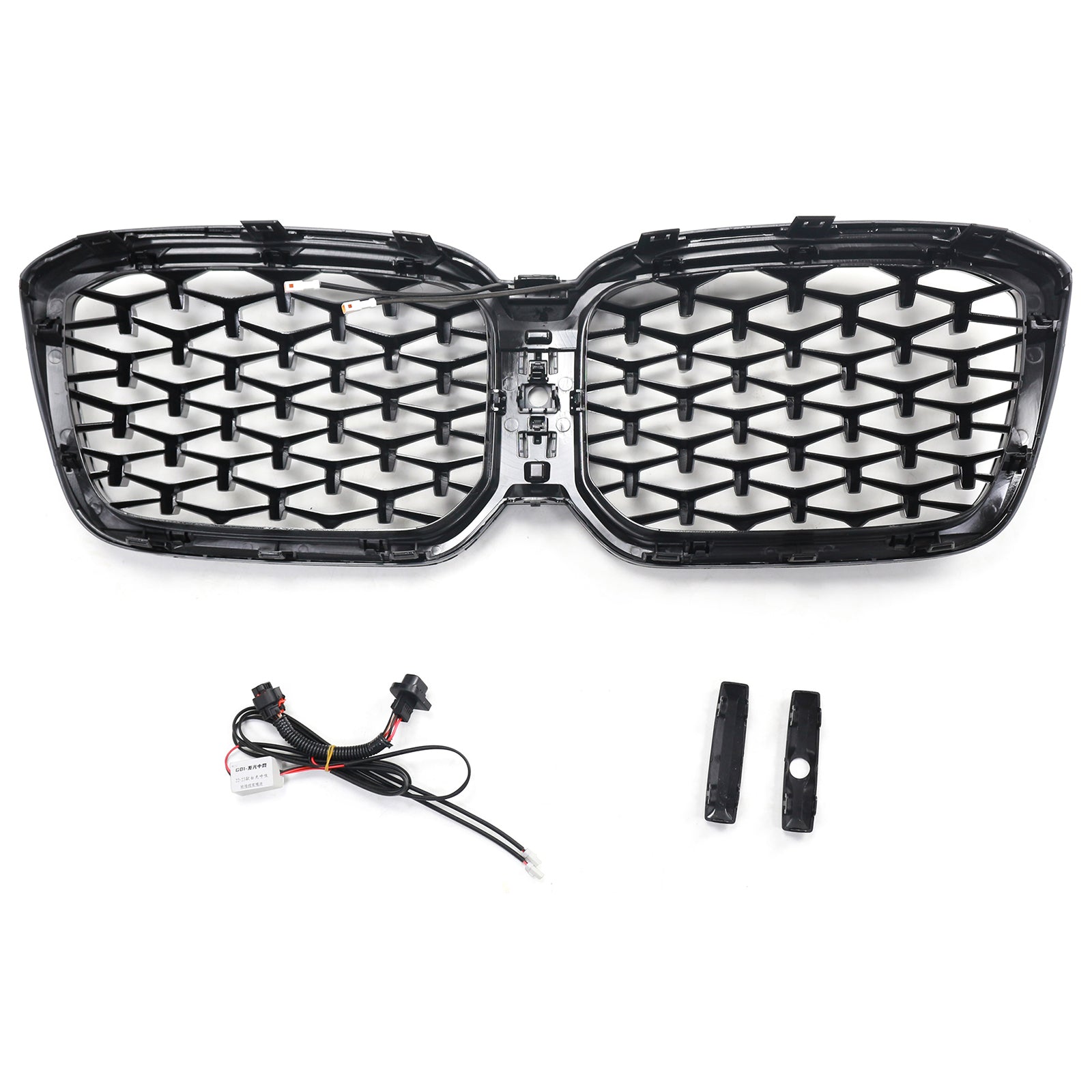 2022-2025 BMW X3 G01 X4 G02 Diamond Front Bumper Kidney Grille Chorme