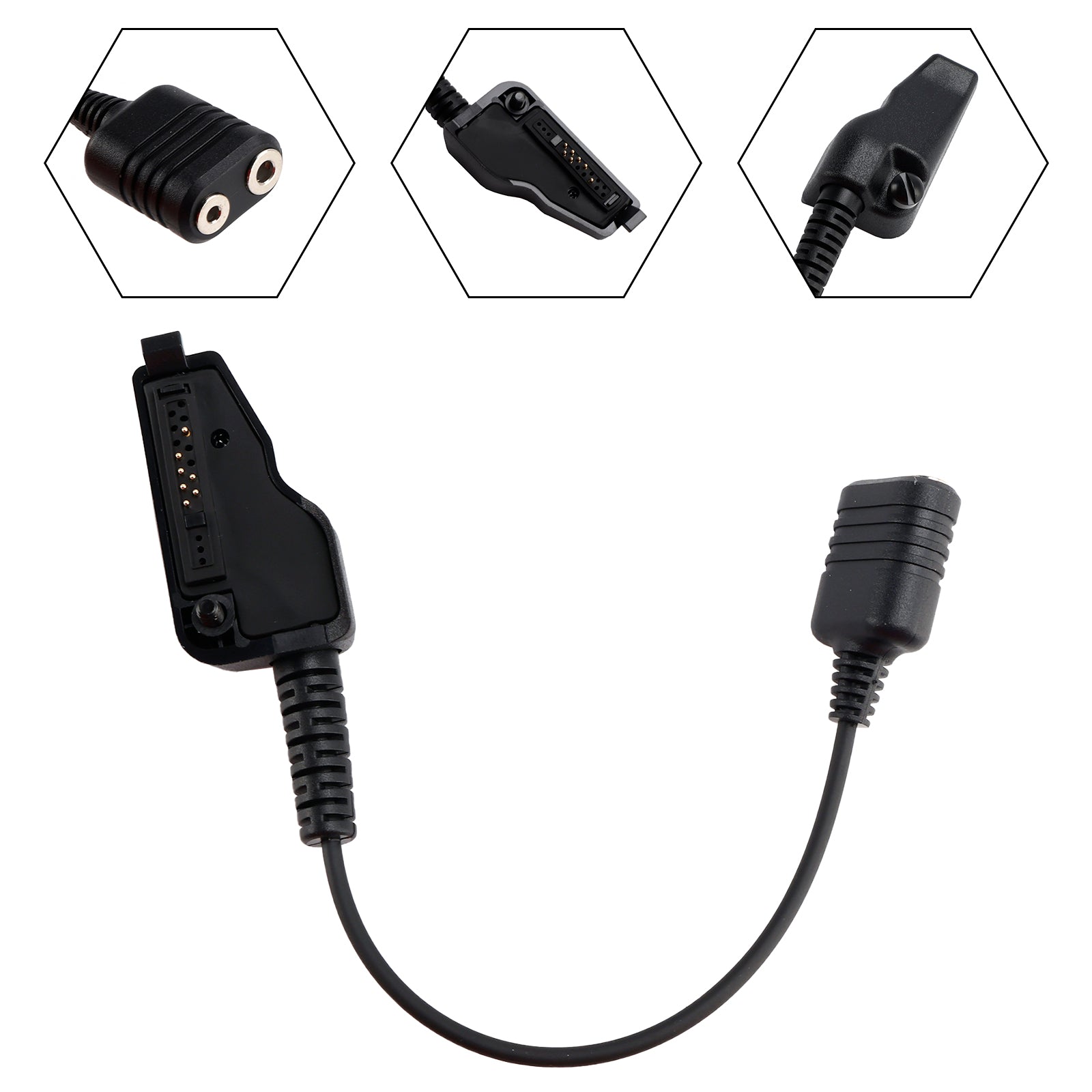 K Interface Headset Port Converter Cable for TKD3188 TK-D300 TK390 TK3185 TK3140