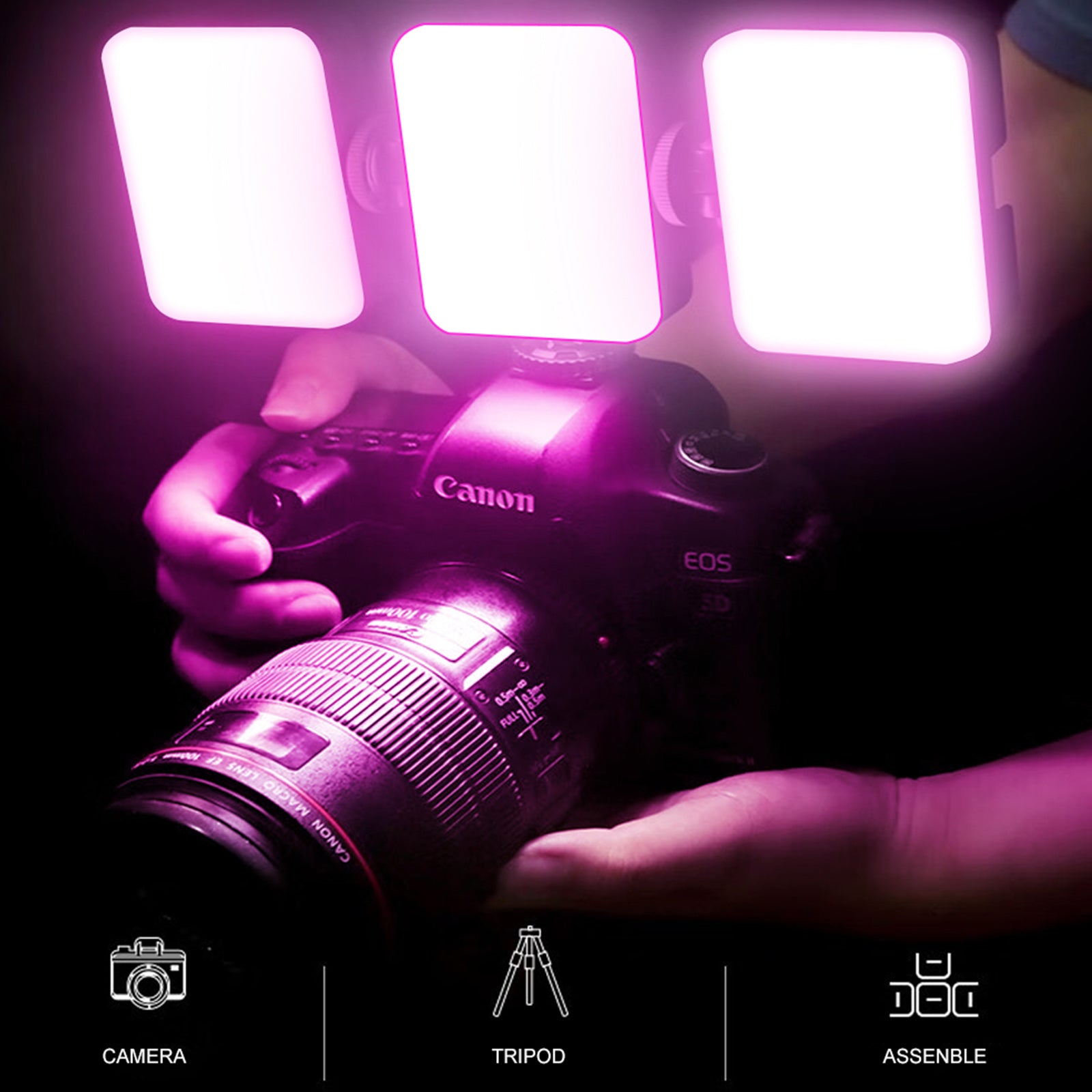 T64 RGB LED-videolicht Invullicht Videofotografie Full-Color Led-invullicht