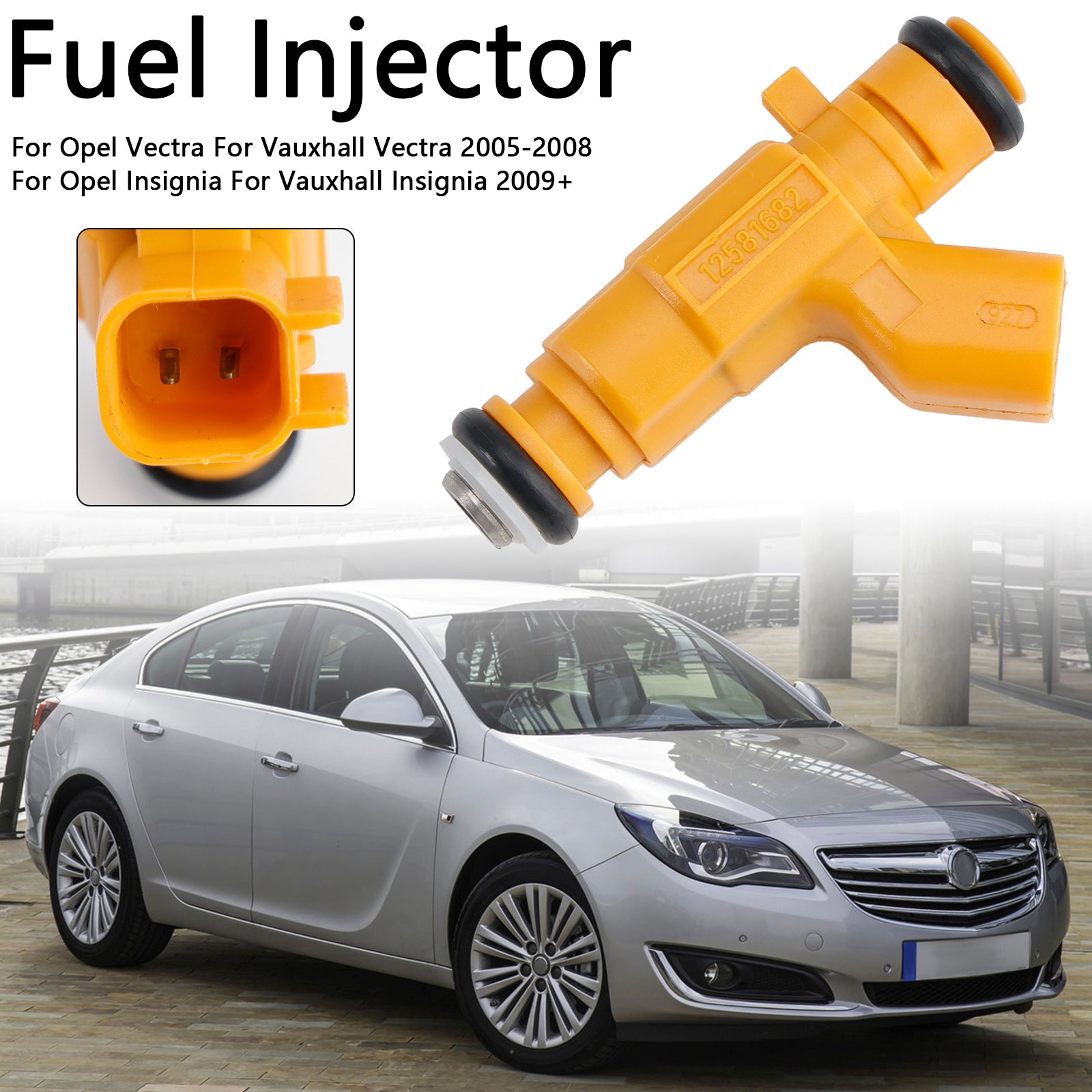 1 Uds inyector de combustible 0280156129 compatible con Vauxhall Vectra compatible con Saab 9-3 2.8L 12581682