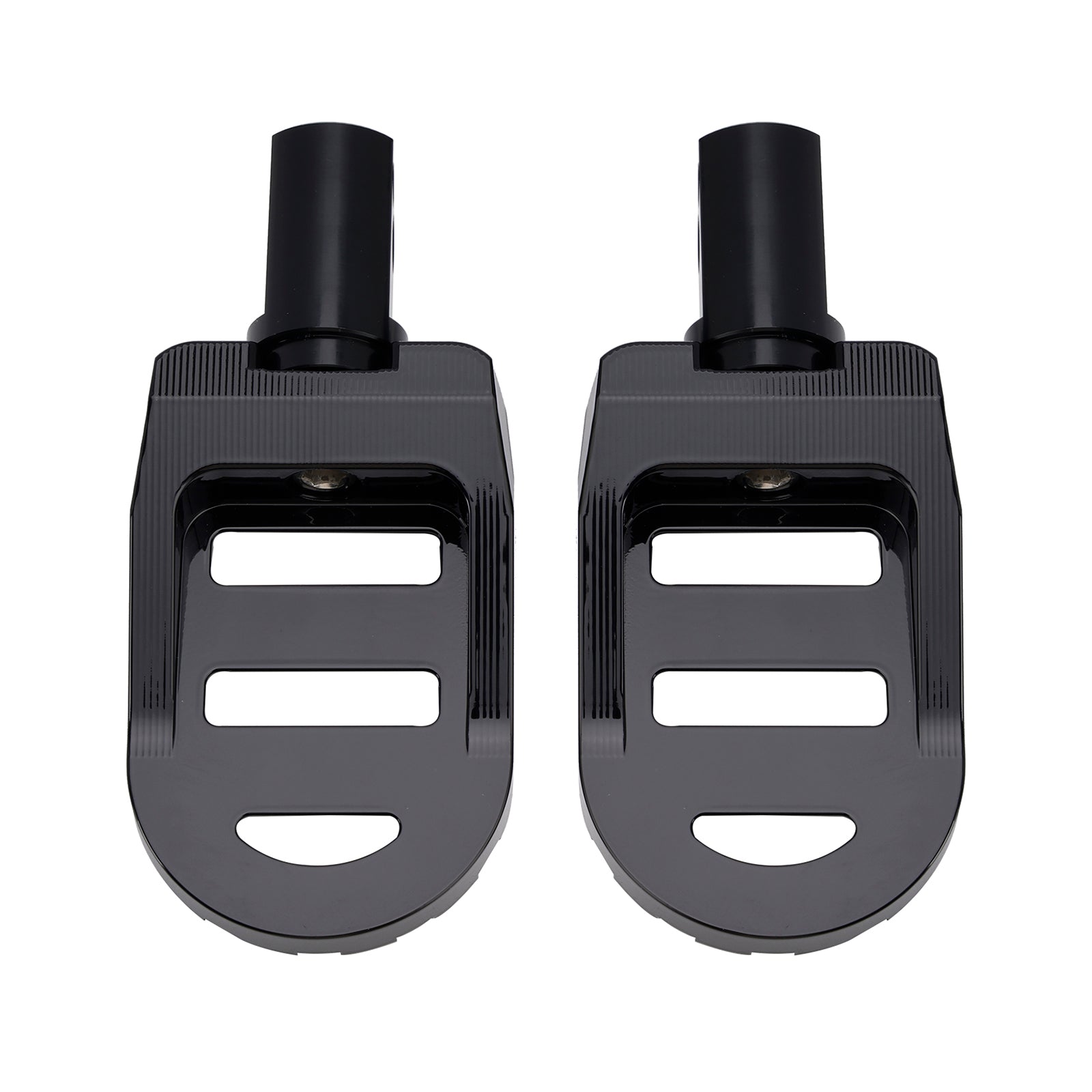 Universele voetsteunen vooraan, voetsteunen geschikt voor motorfietsen met staven van 1,25 inch