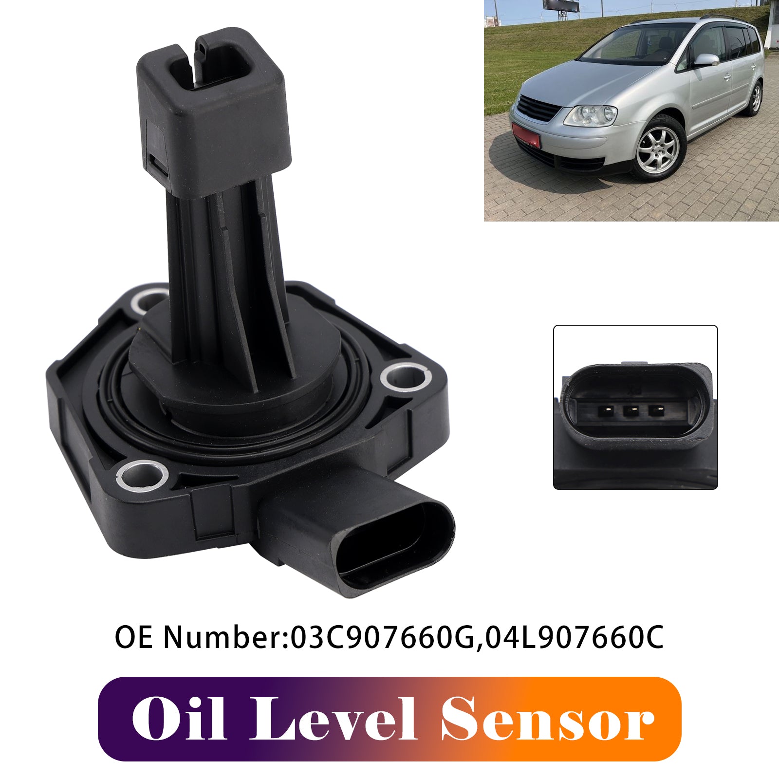 Oil Level Sensor 04L907660C For Audi A6 C6 Seat Skoda VW 1.6 2.0 Tdi
