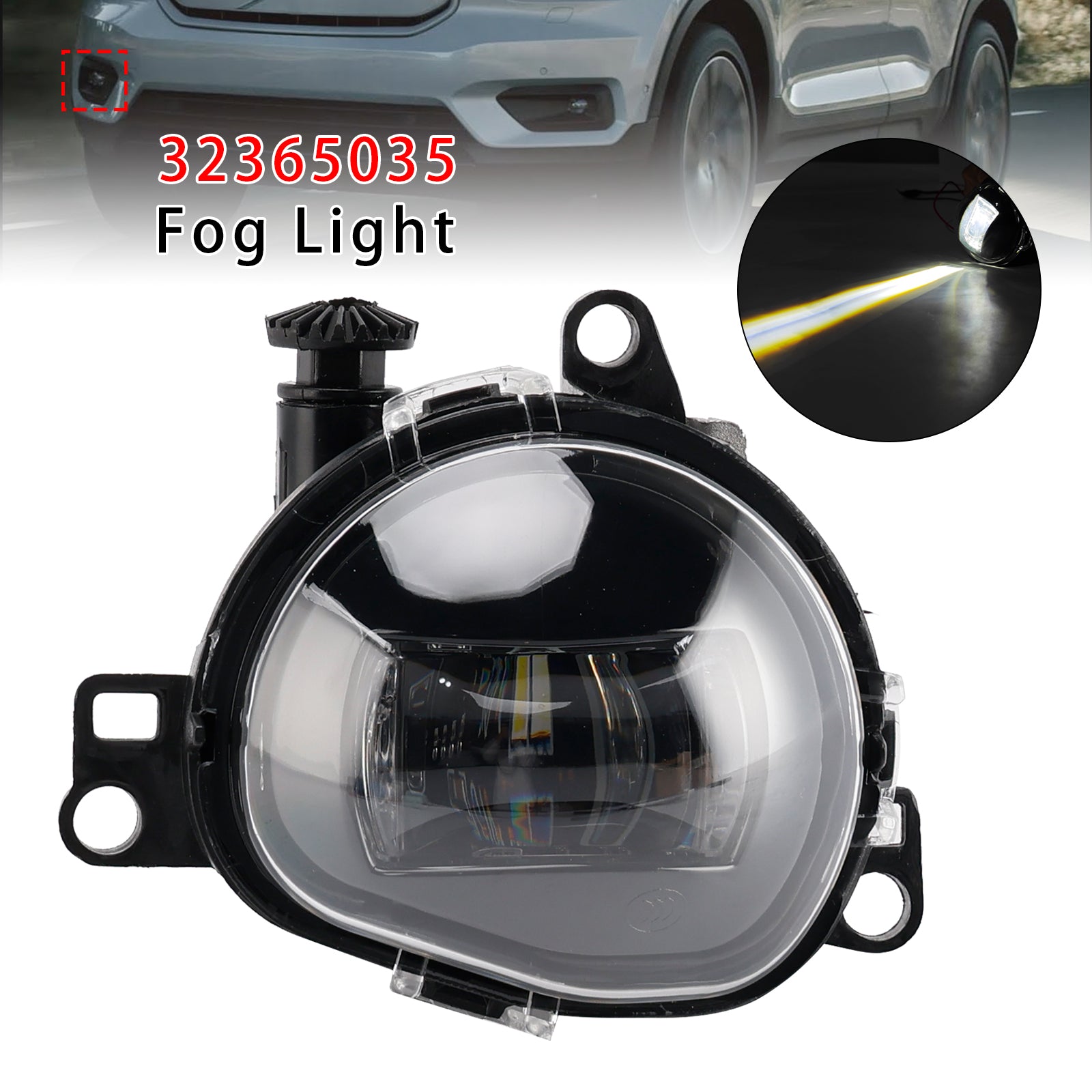 Right Front Fog Light Lamp For Volvo C40 S90 V90 XC40 2017-2024 32365035