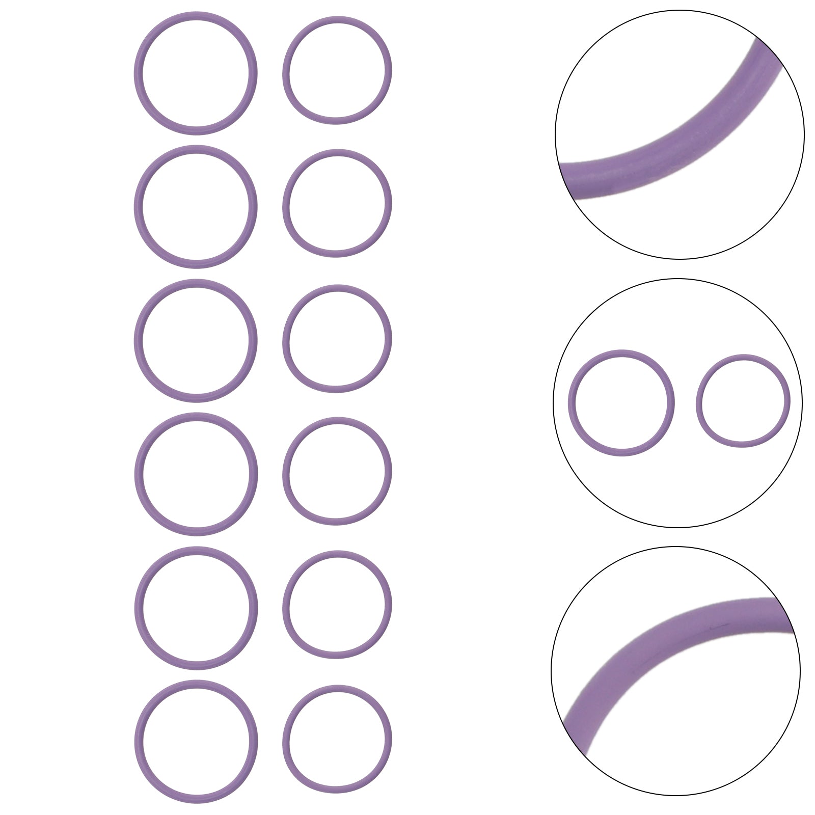 Volvo D12/D13 Kit externo de junta tórica de sellado de inyectores de combustible de 6 piezas 20517502