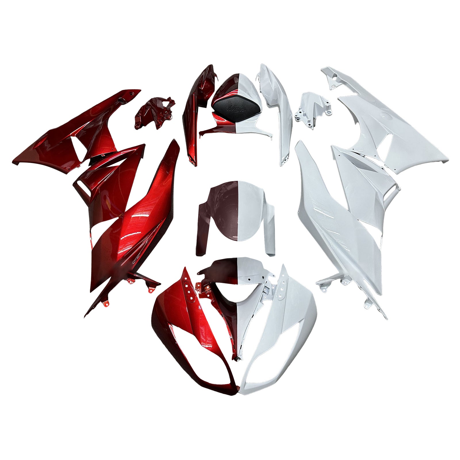 Injectiekuipset carrosserie kunststof ABS geschikt voor Kawasaki ZX6R 636 2009-2012