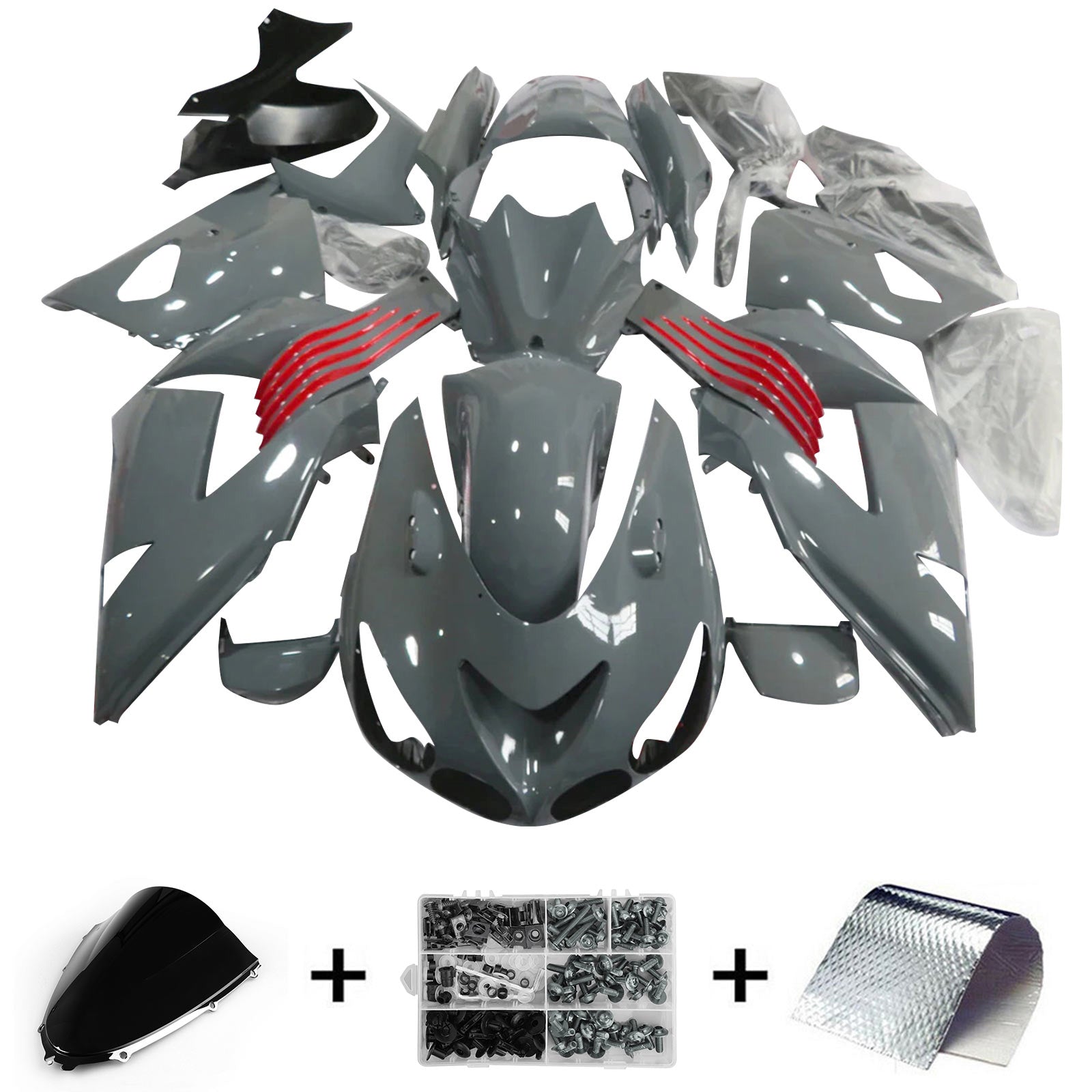 2006-2011 KAWASAKI ZX14R ZZR1400 injektionssats Kit Kroppsarbete
