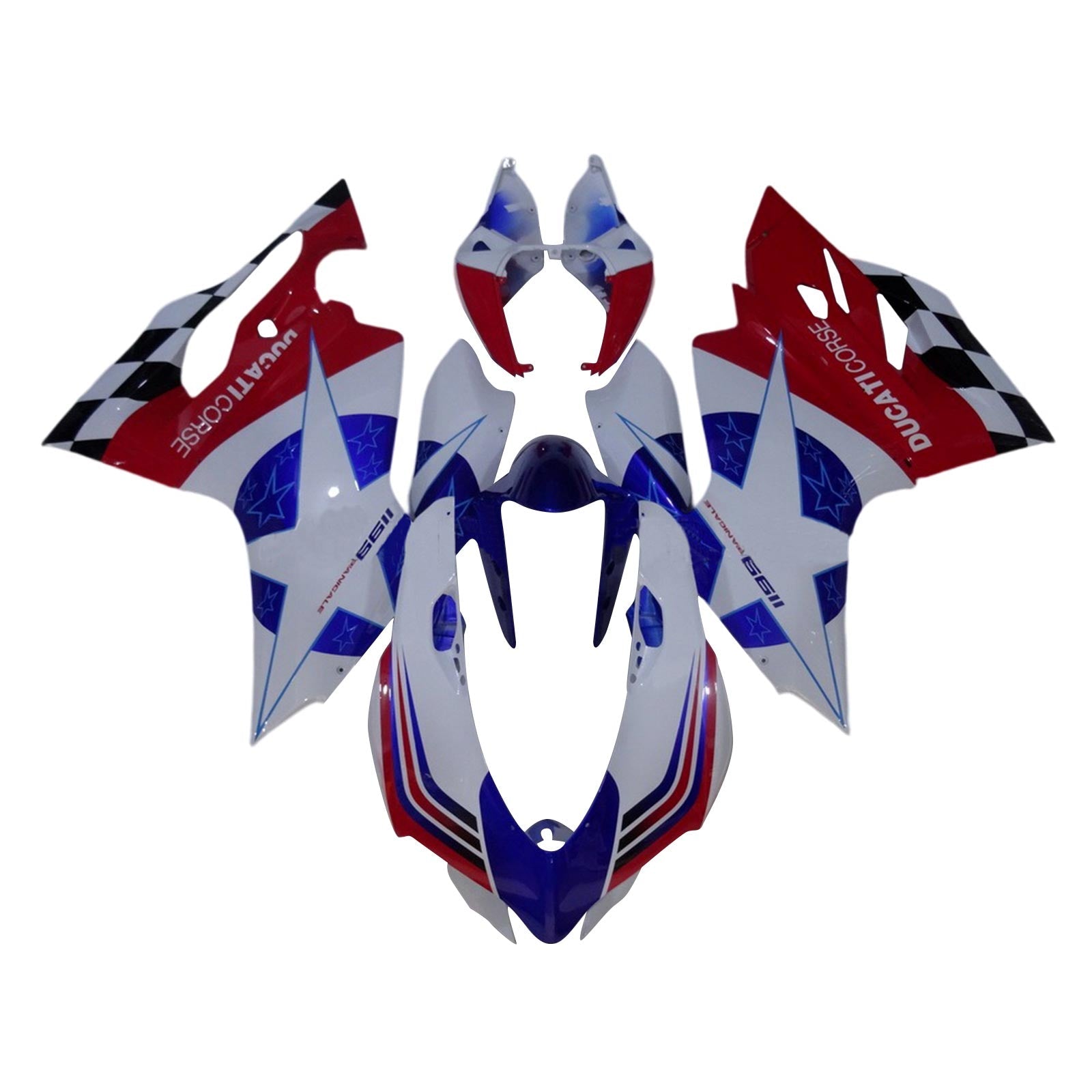 2012-2015 Ducati 1199 899 Injeksjon Fairing Kit Bodywork Plastic ABS#108