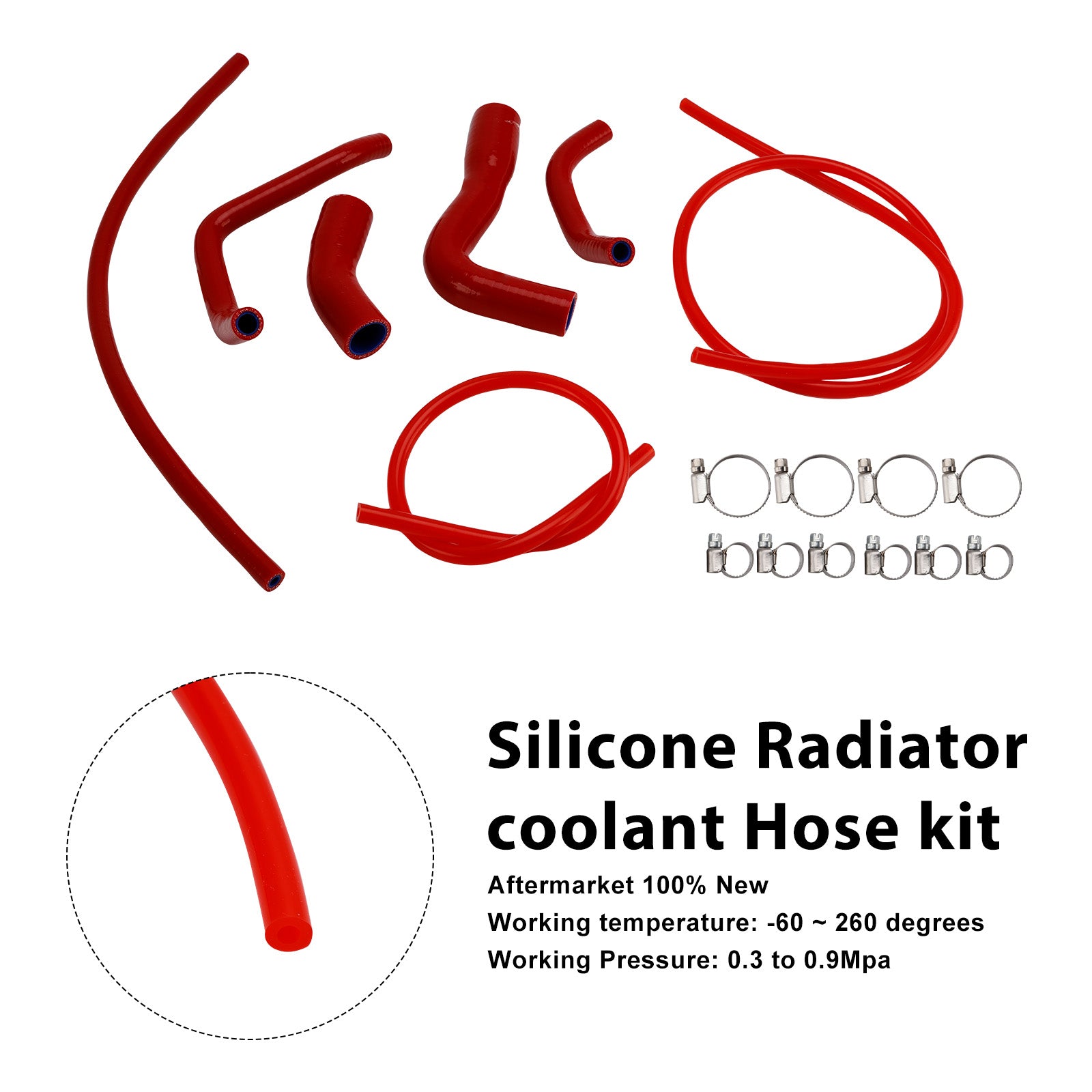 2021-2025 Aprilia RS 660 RS660 Silicone Radiator coolant Hose