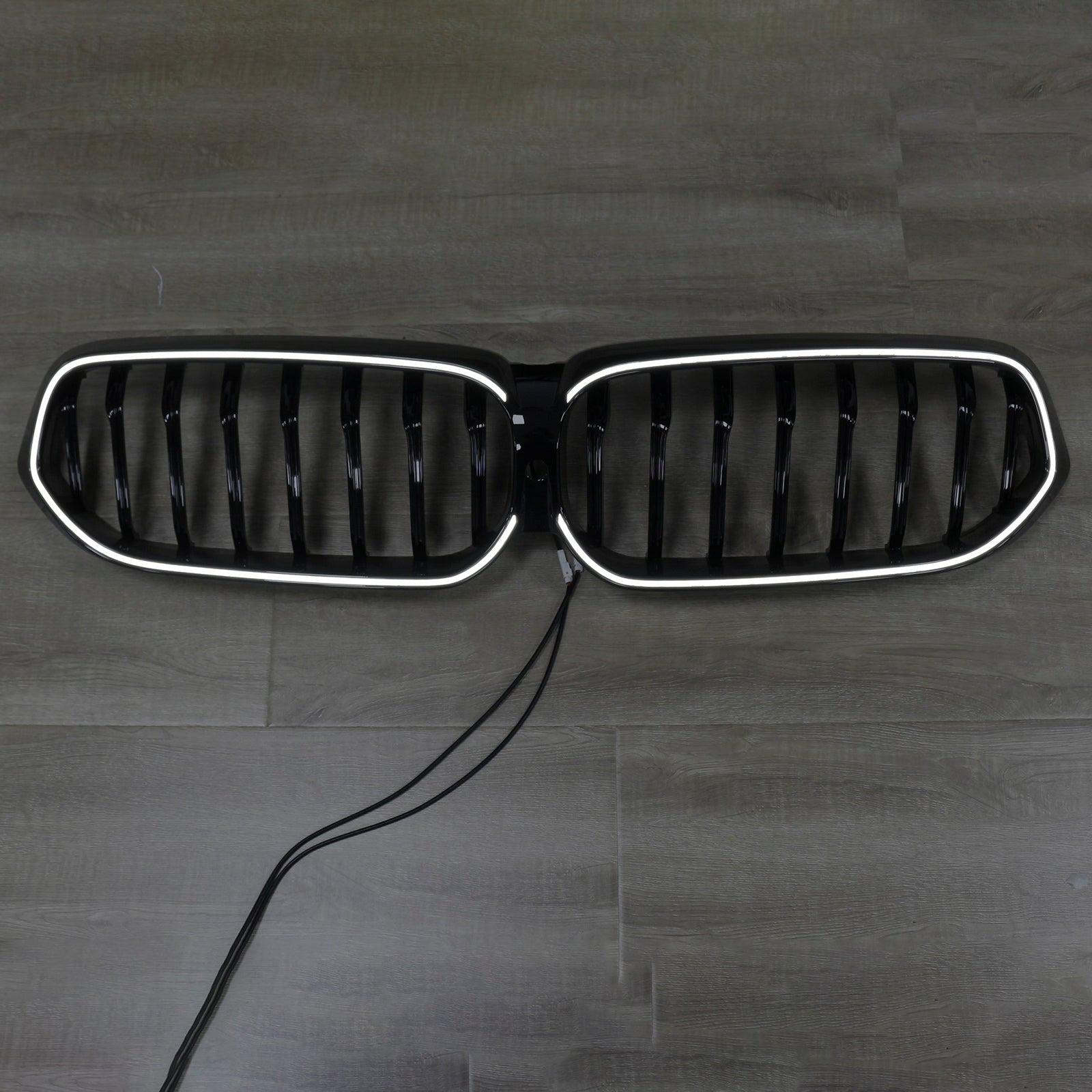 Parrilla frontal tipo riñón para BMW Serie 6 G32 2020-2025, color negro brillante