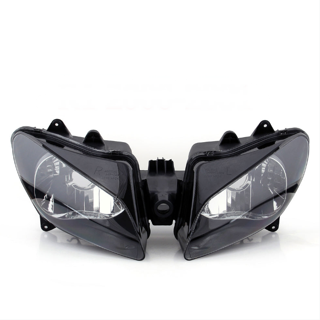 Conjunto de faros delanteros para motocicleta Yamaha R6 2008-2016, transparente, genérico