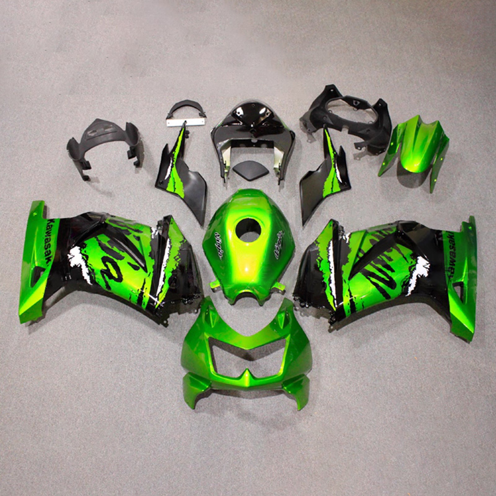 Kit carena iniezione carrozzeria in plastica ABS adatta per Kawasaki EX250 Ninja250R 2008-2012
