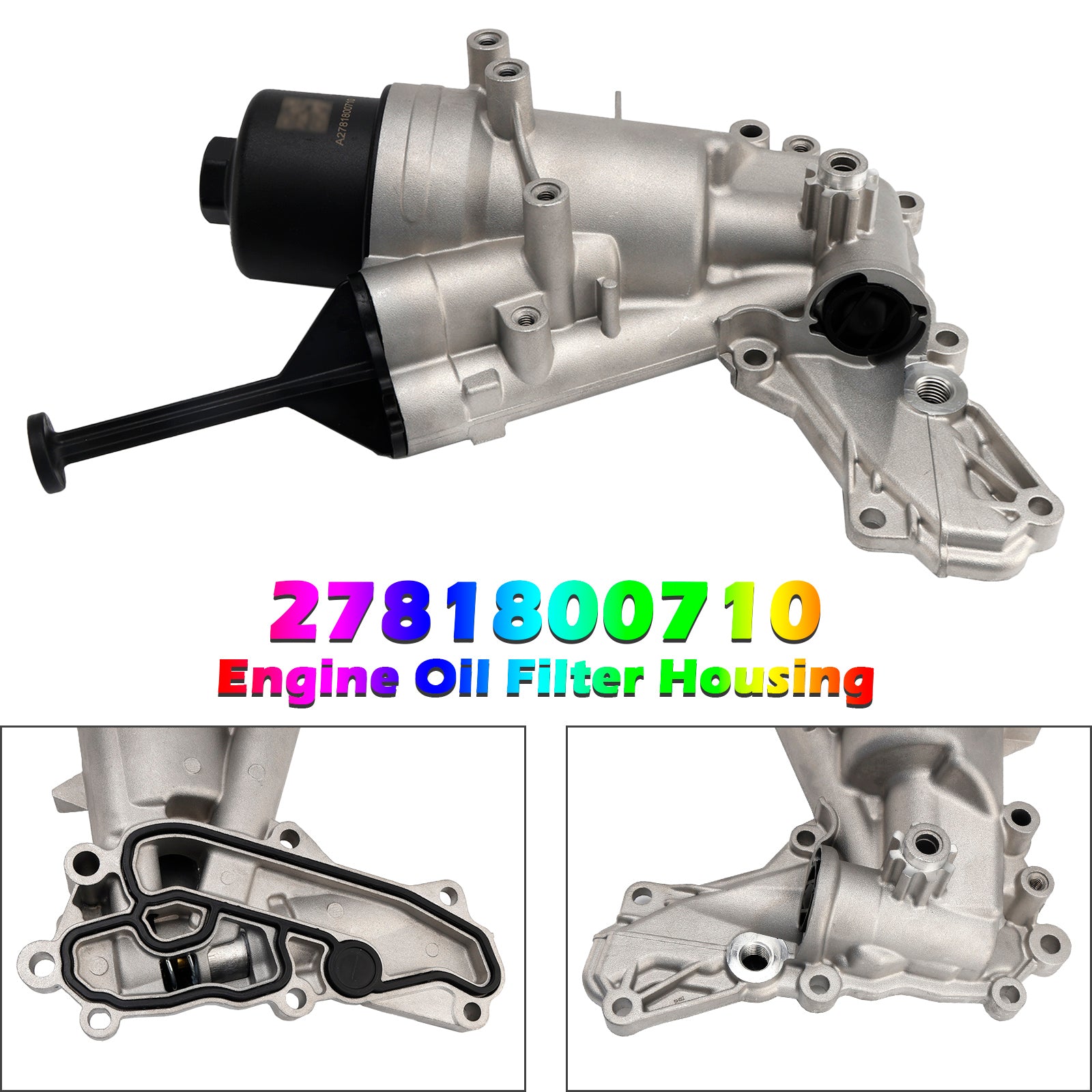 Engine Oil Filter Housing for Mercedes G63 E550 CLS63 S550 E63 11-19 2781800710