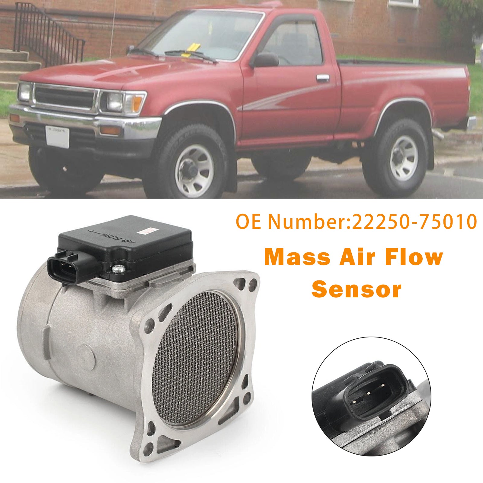 Mass Air Flow Sensor 22250-75010 For Toyota 4Runner T100 Tacoma 1994-1997