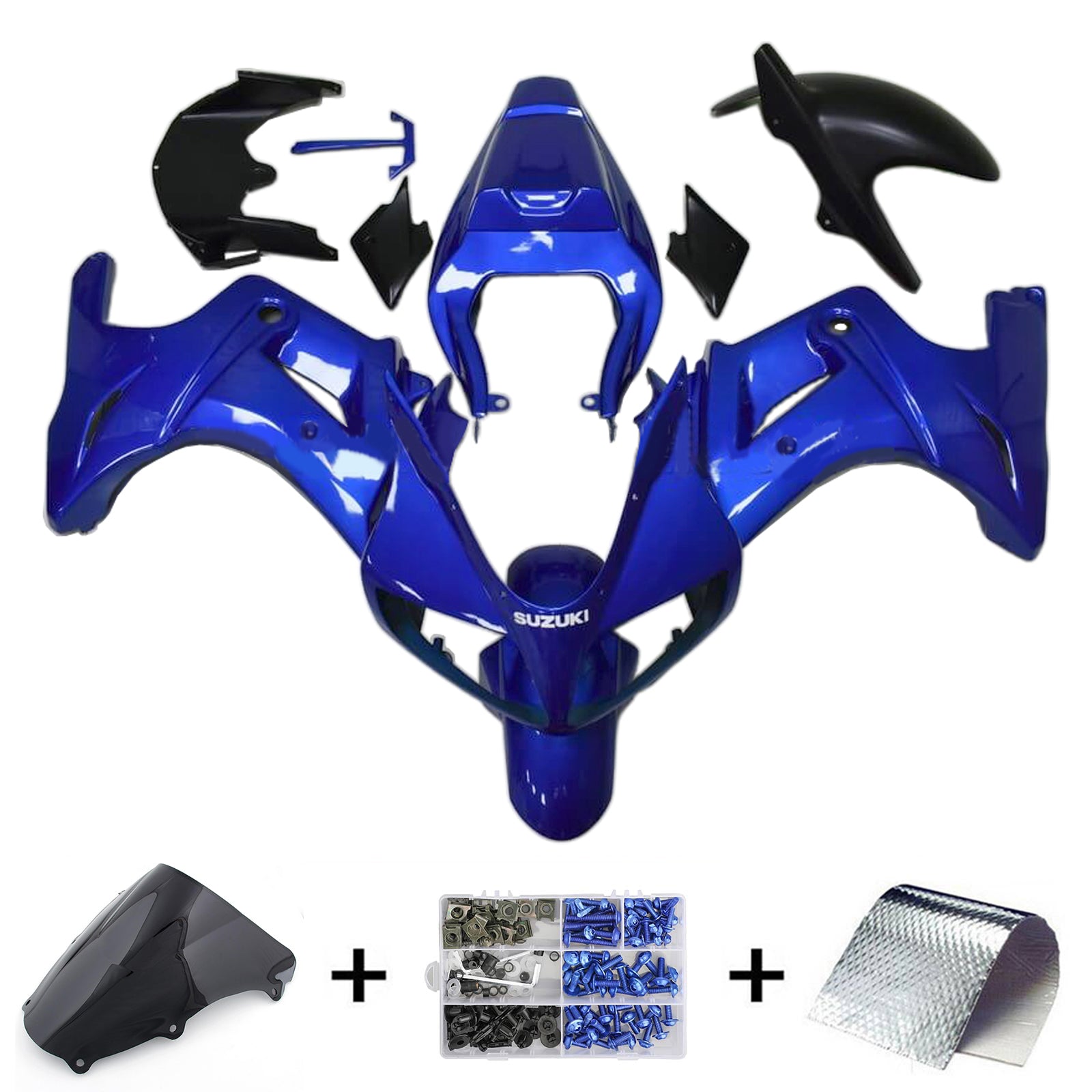 2003-2013 Suzuki SV650 Kit de carénage injection d'amotopart Bodywork Plastic Abs # 101