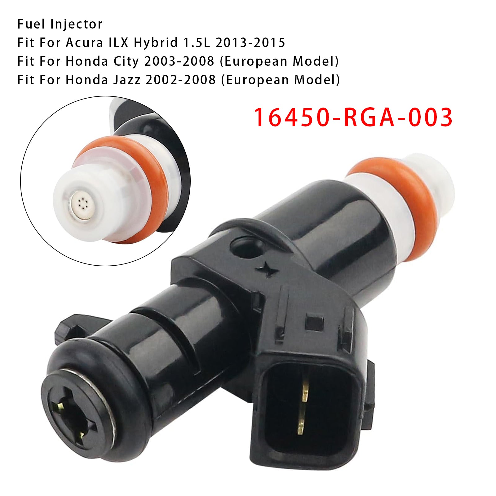 1Pcs Fuel Injector For Honda Civic Hybrid 1.3L 1.5L Insight Hybrid 16450-RGA-003