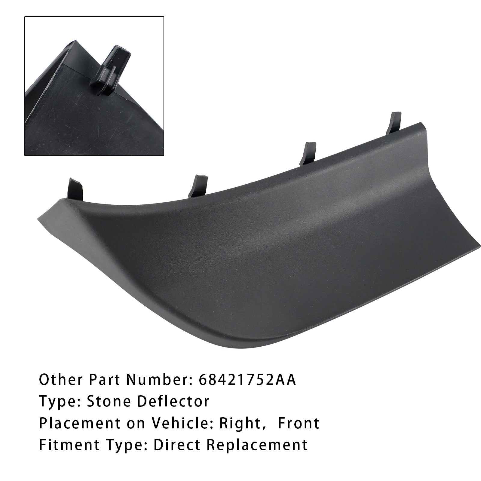 2021-2024 Jeep Grand Cherokee R Front Front Dight Spat 68421752aa