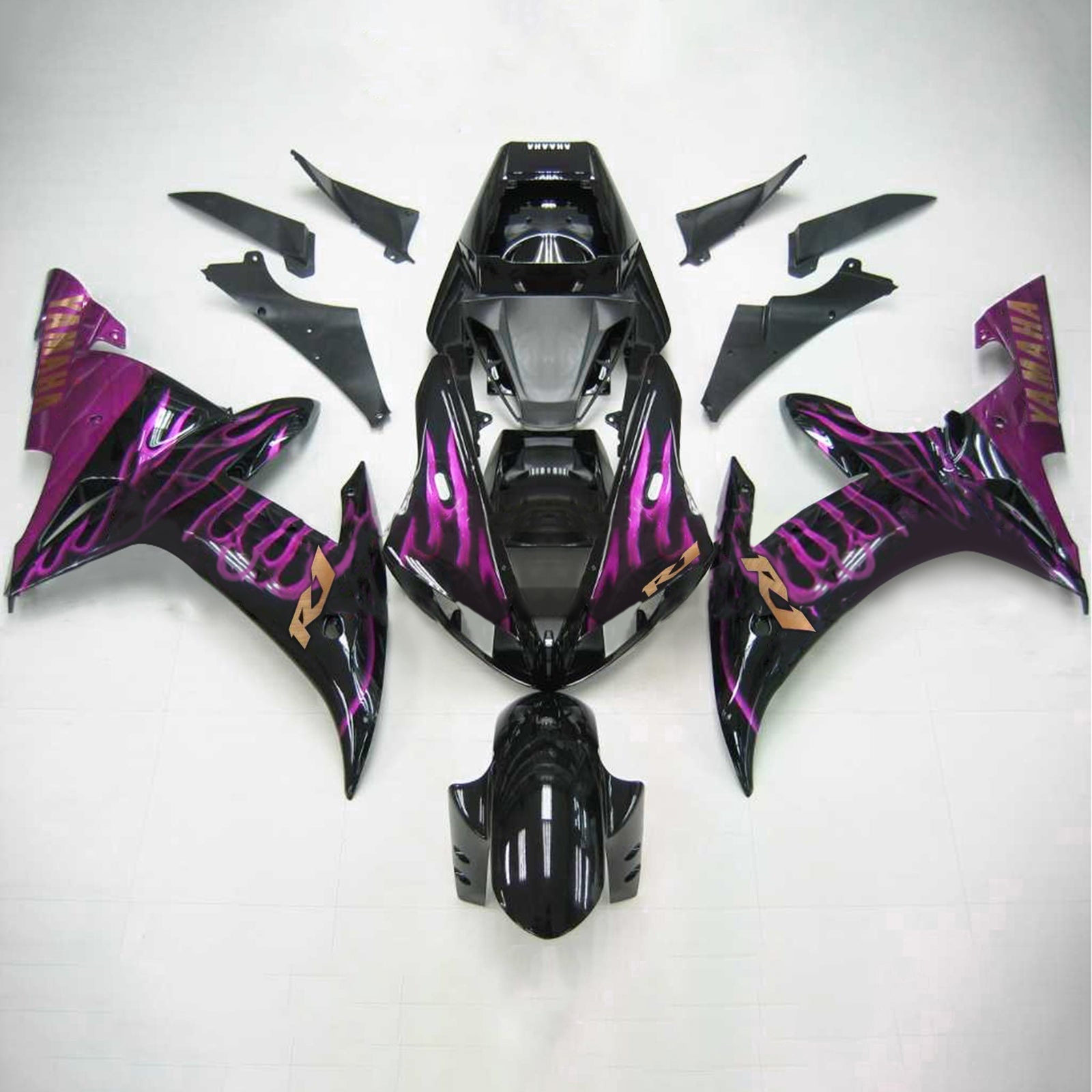 2002-2003 Yamaha YZF 1000 R1 Injeksjon Fairing Kit Bodywork Plastic ABS #111