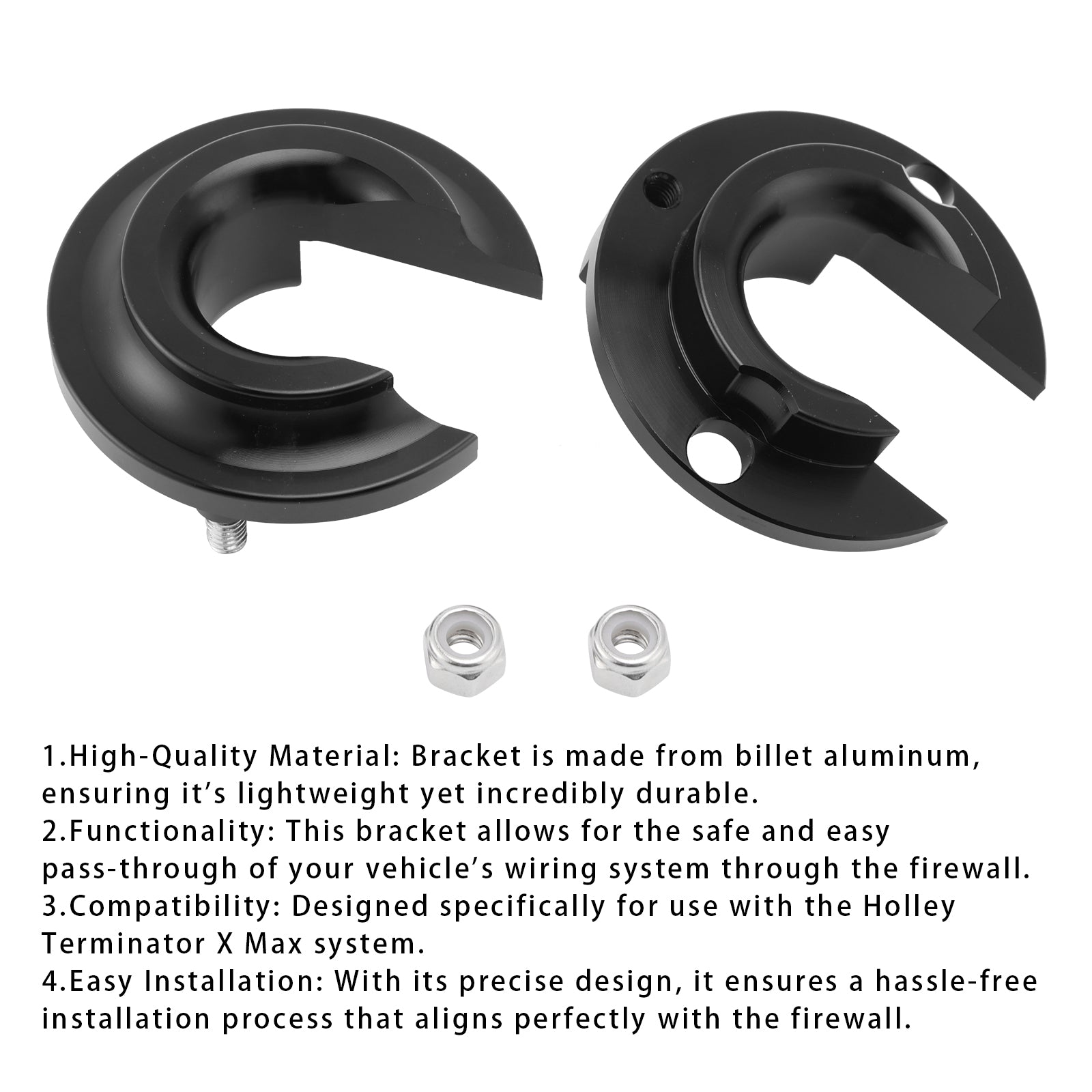 Arnés de soporte sin procesar para paso de muro cortafuegos para Holley Terminator x Max