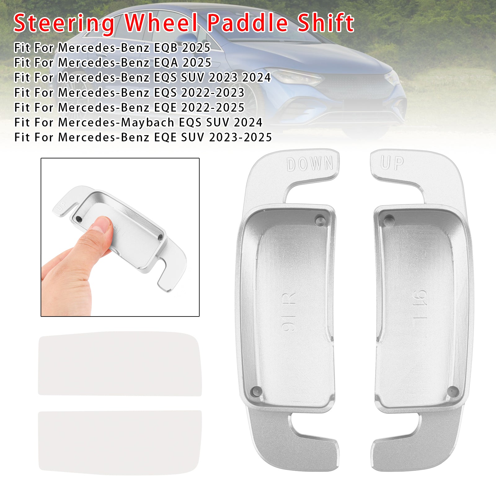 Stuurwiel schakelpeddelverlenging voor Benz AC GLE 2022up aluminium